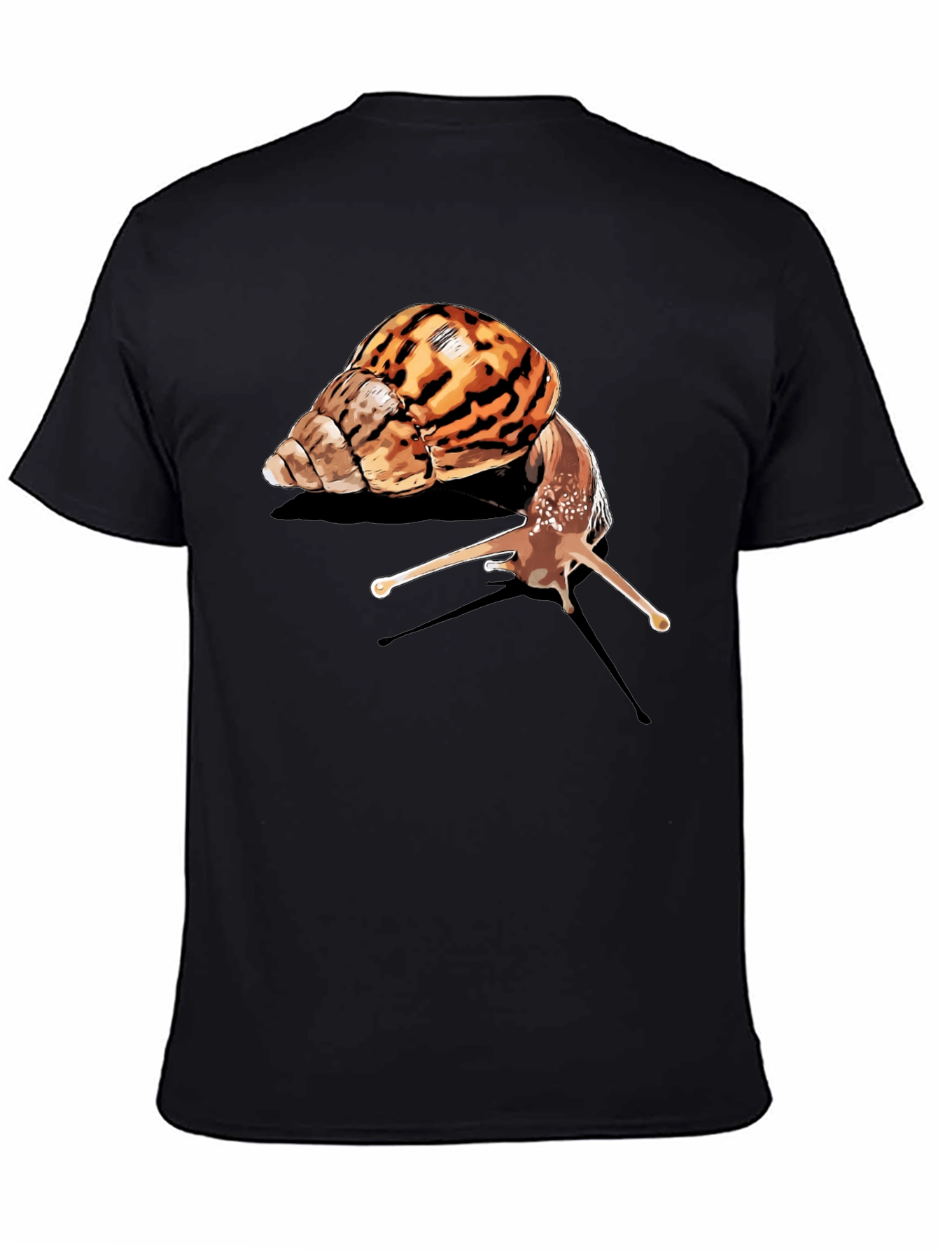 Black Snail Graphic Tee - Unique Animal Lover Design view 4