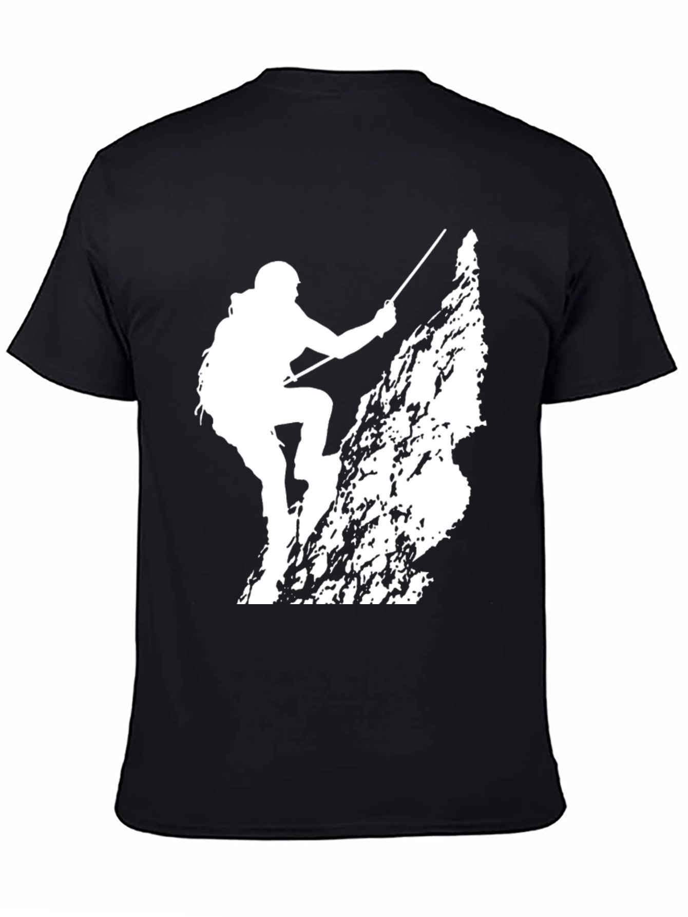Black Rock Climbing Silhouette Tee - Black Cotton Comfort view 4