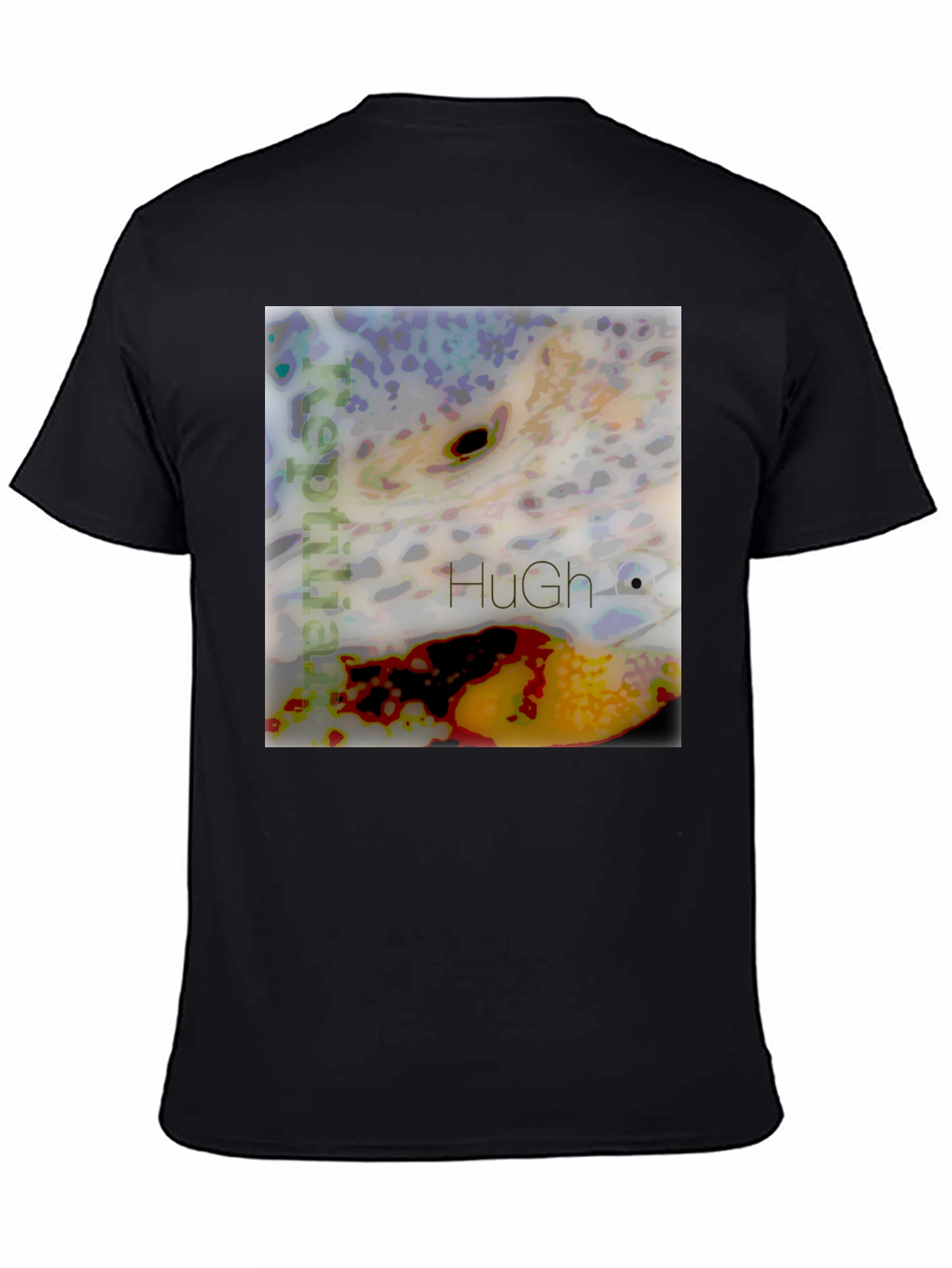 Black Abstract Graphic Tee - Unique Design, Soft Cotton Blend view 4