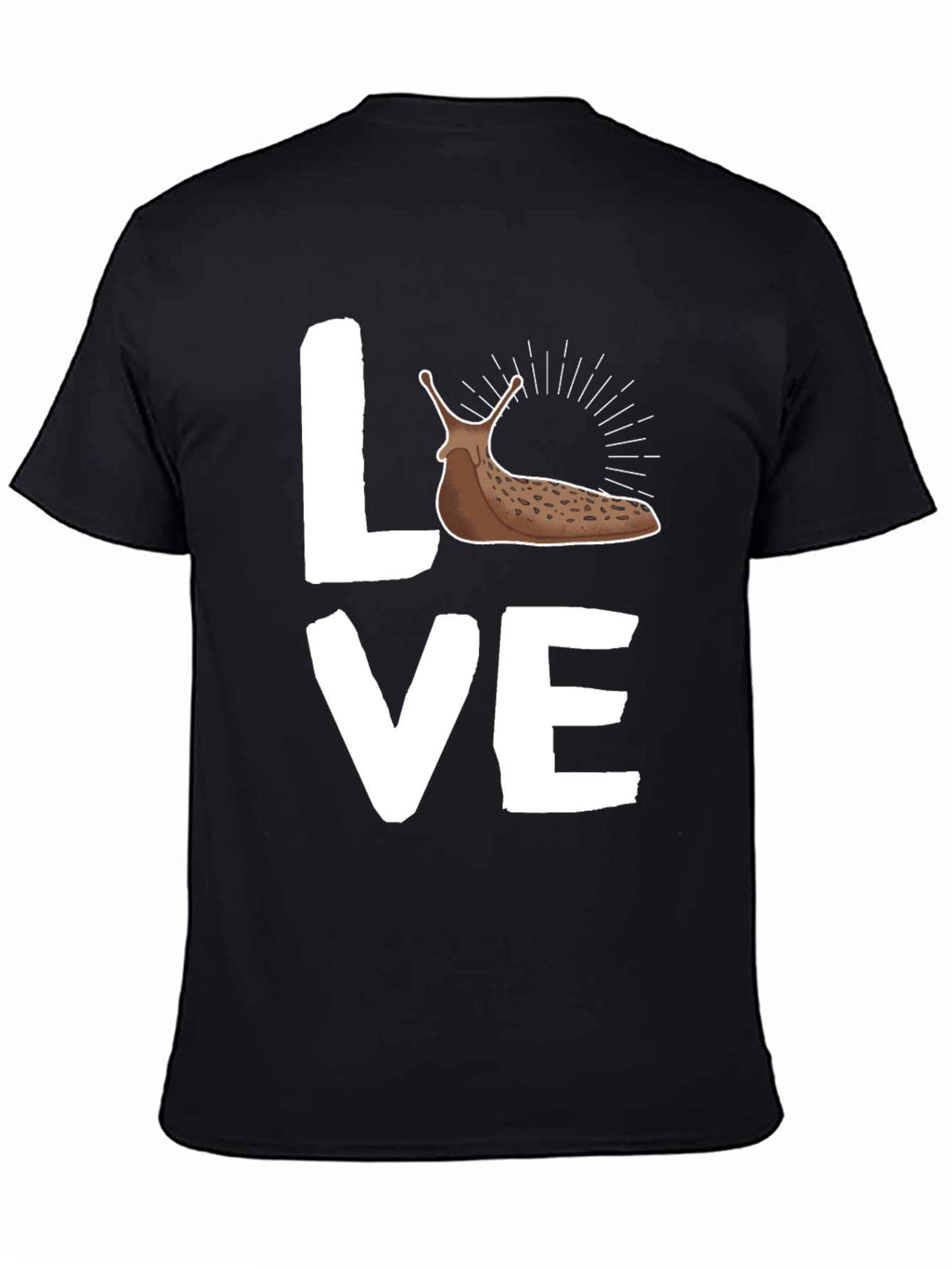 Black Love Slug Graphic T-Shirt view 4