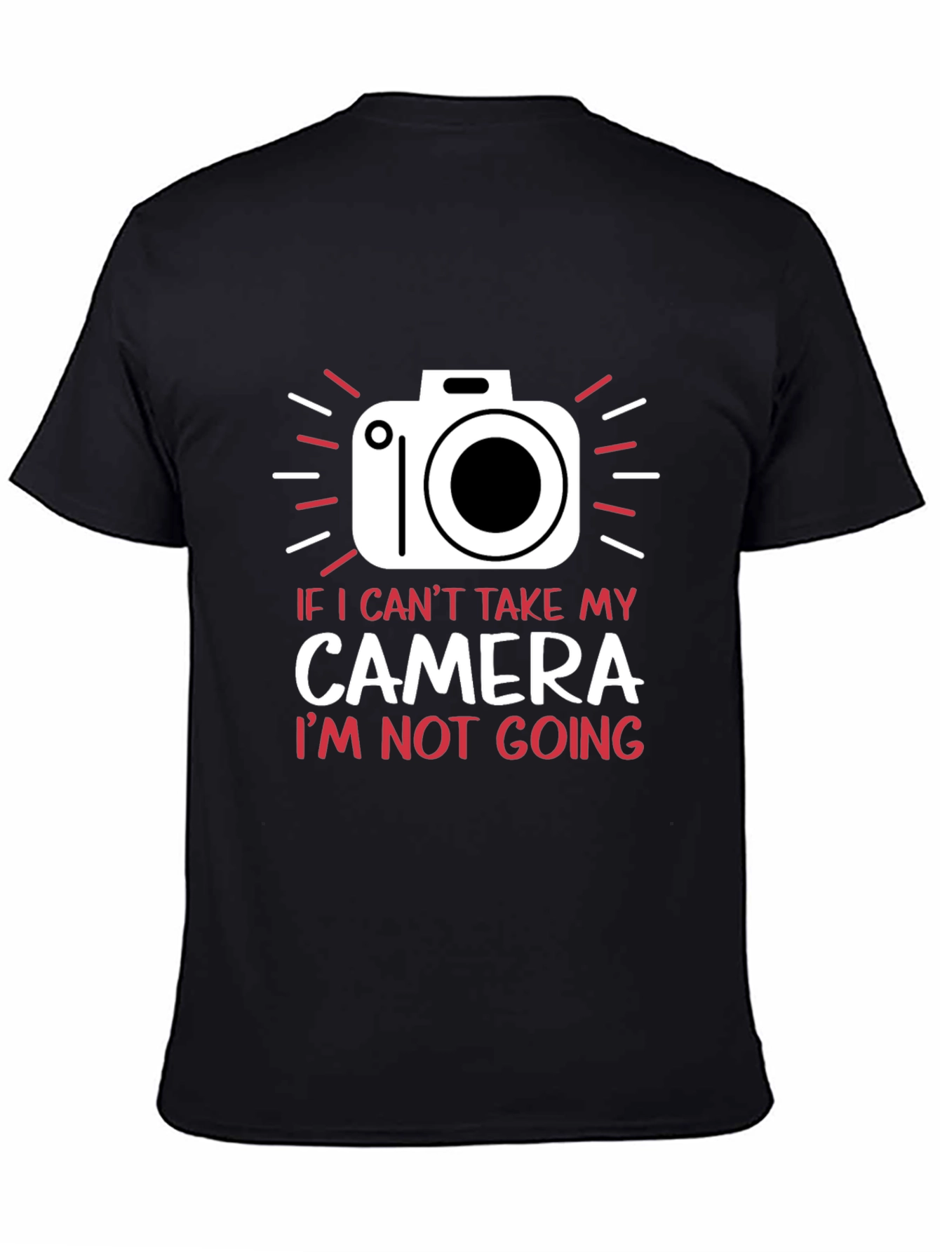 Black Camera Graphic T-Shirt - Photography Lover Tee view 4