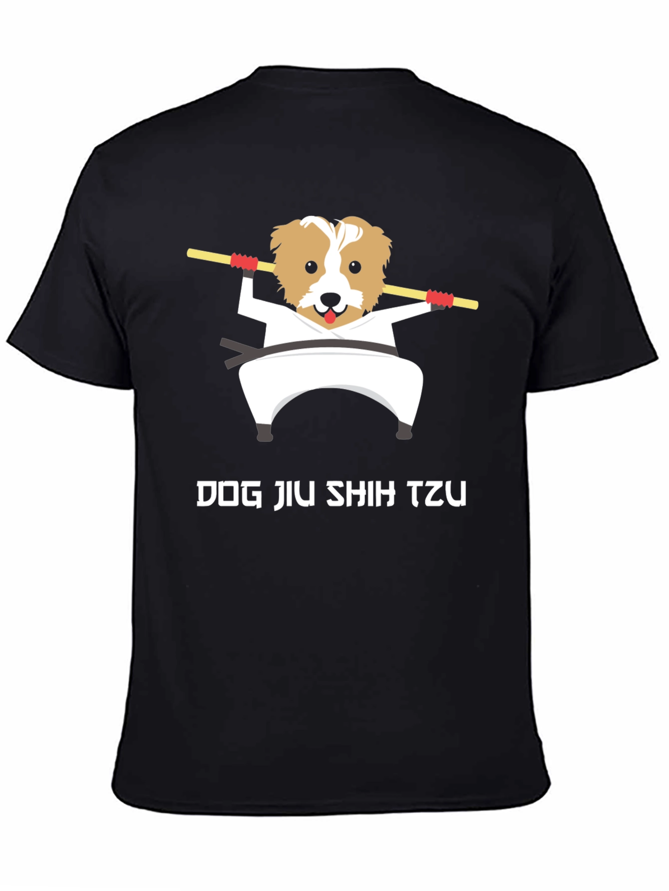 Black Dog Jiu Shih Tzu T-Shirt - Martial Arts view 4