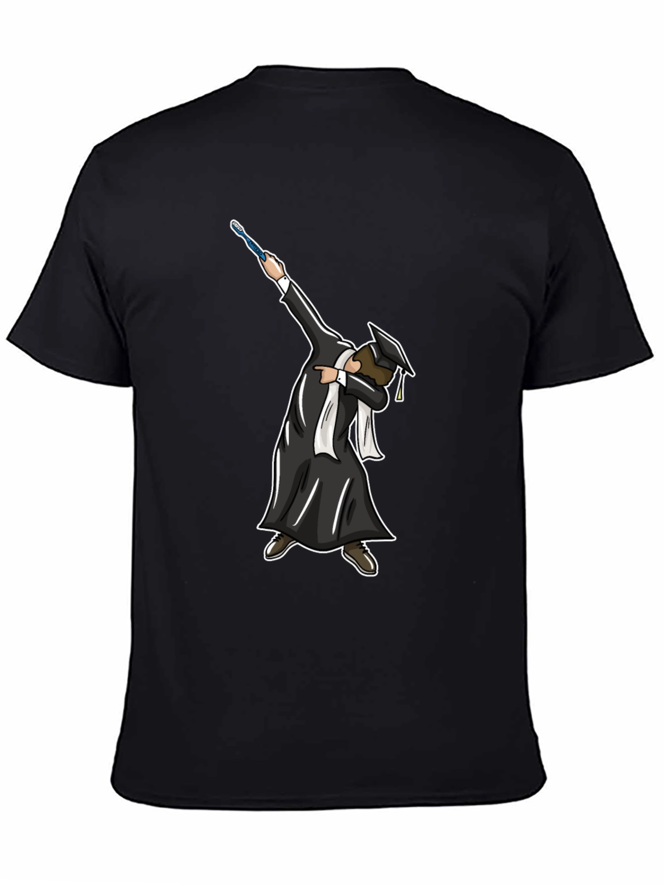 Black Graduation Dabbing T-Shirt view 4