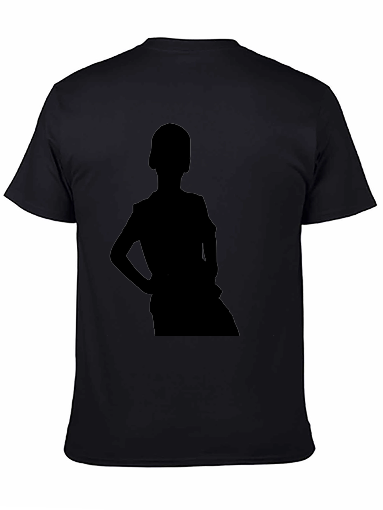 Black Black Silhouette Graphic Tee view 4