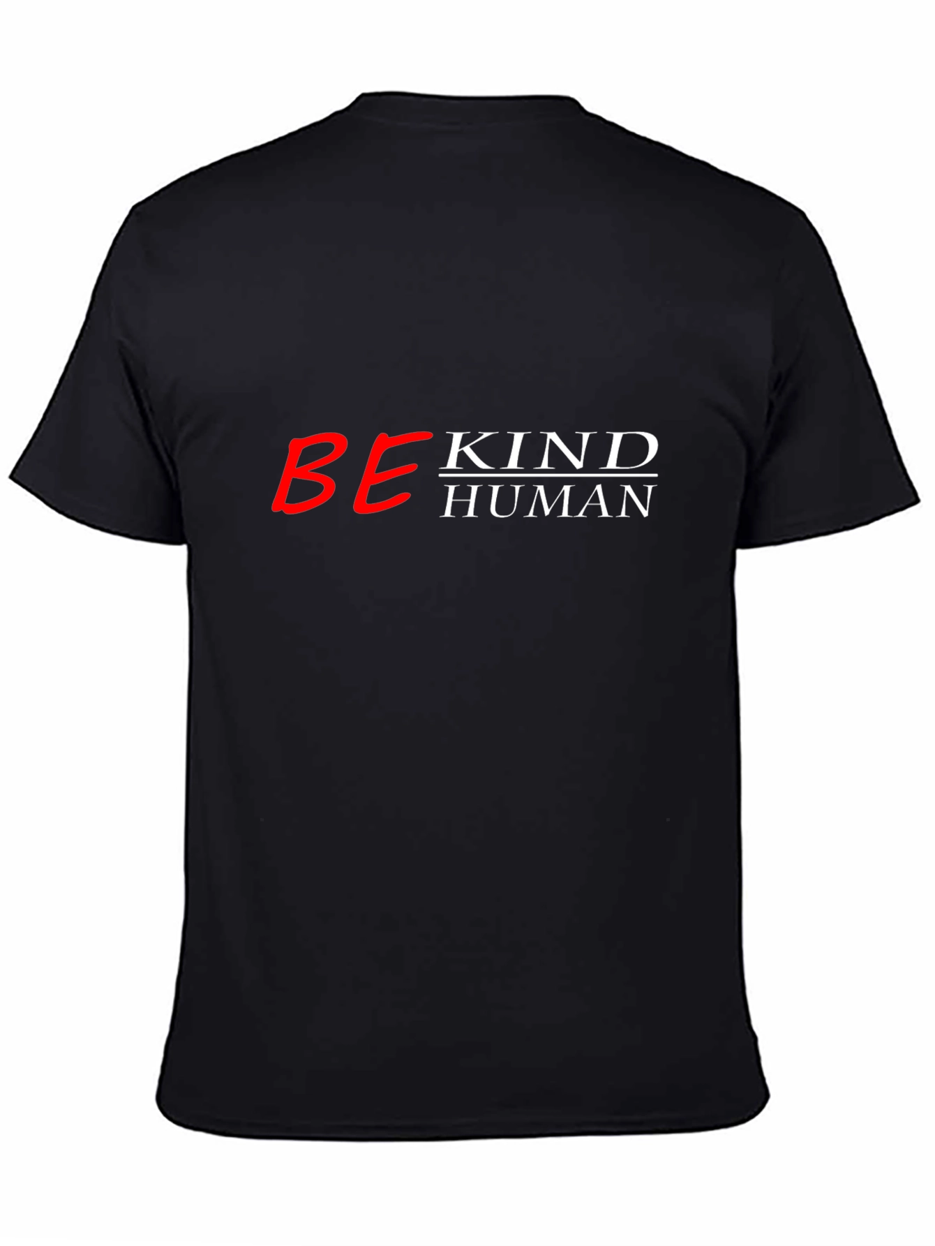 Black Be Kind Human Black Graphic Tee view 4