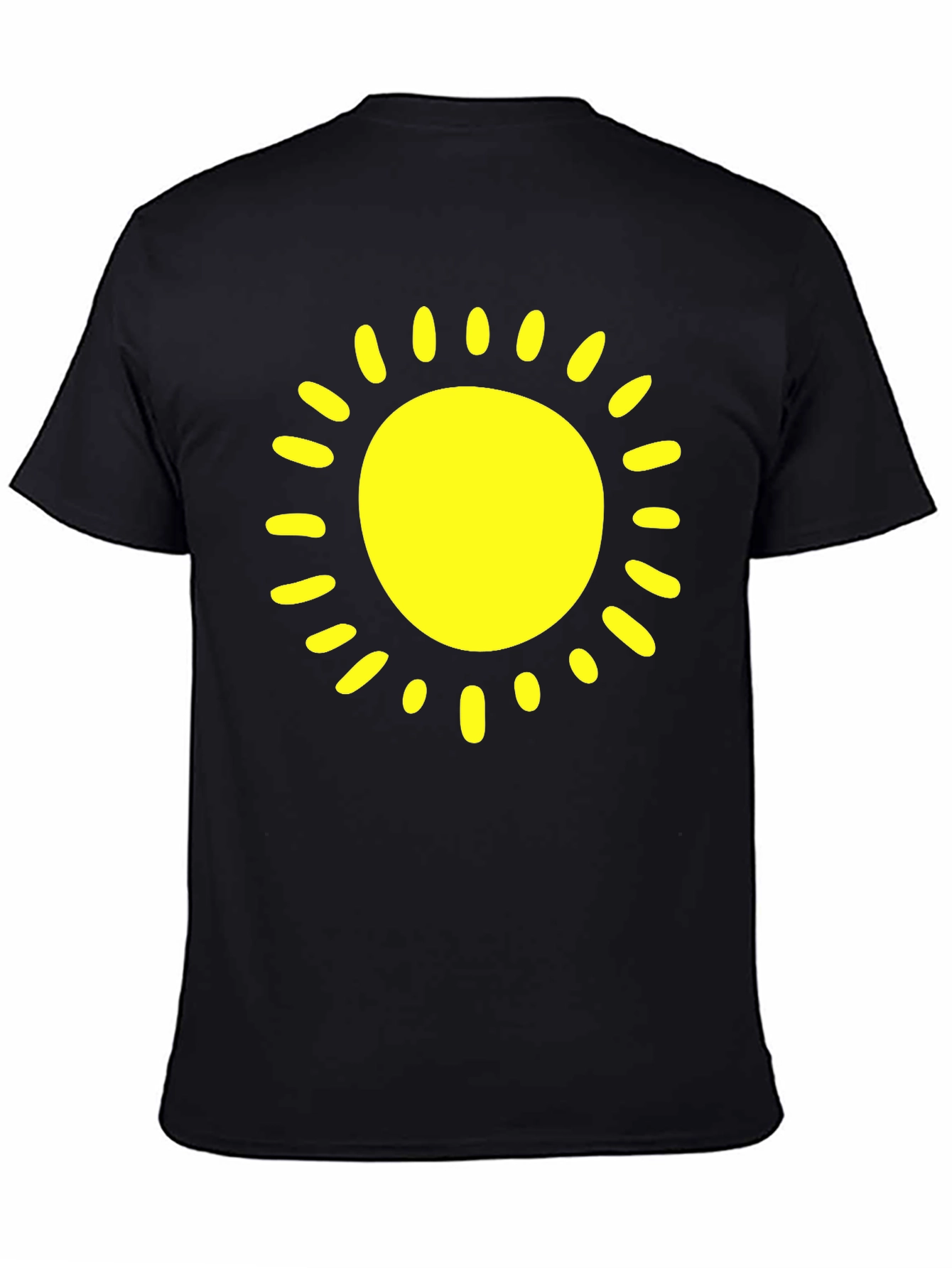Black Sunshine Graphic Black T-Shirt | Summer Vibes view 4