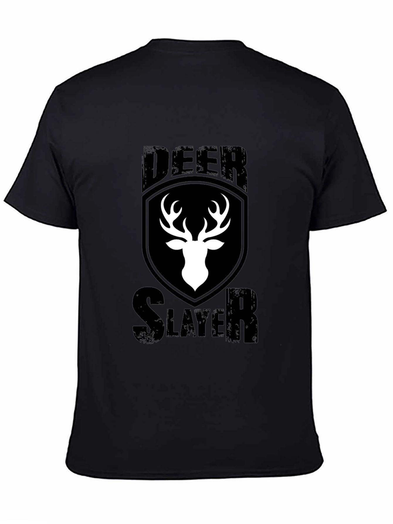 Black Deer Slayer Graphic Tee - Hunting T-Shirt view 4