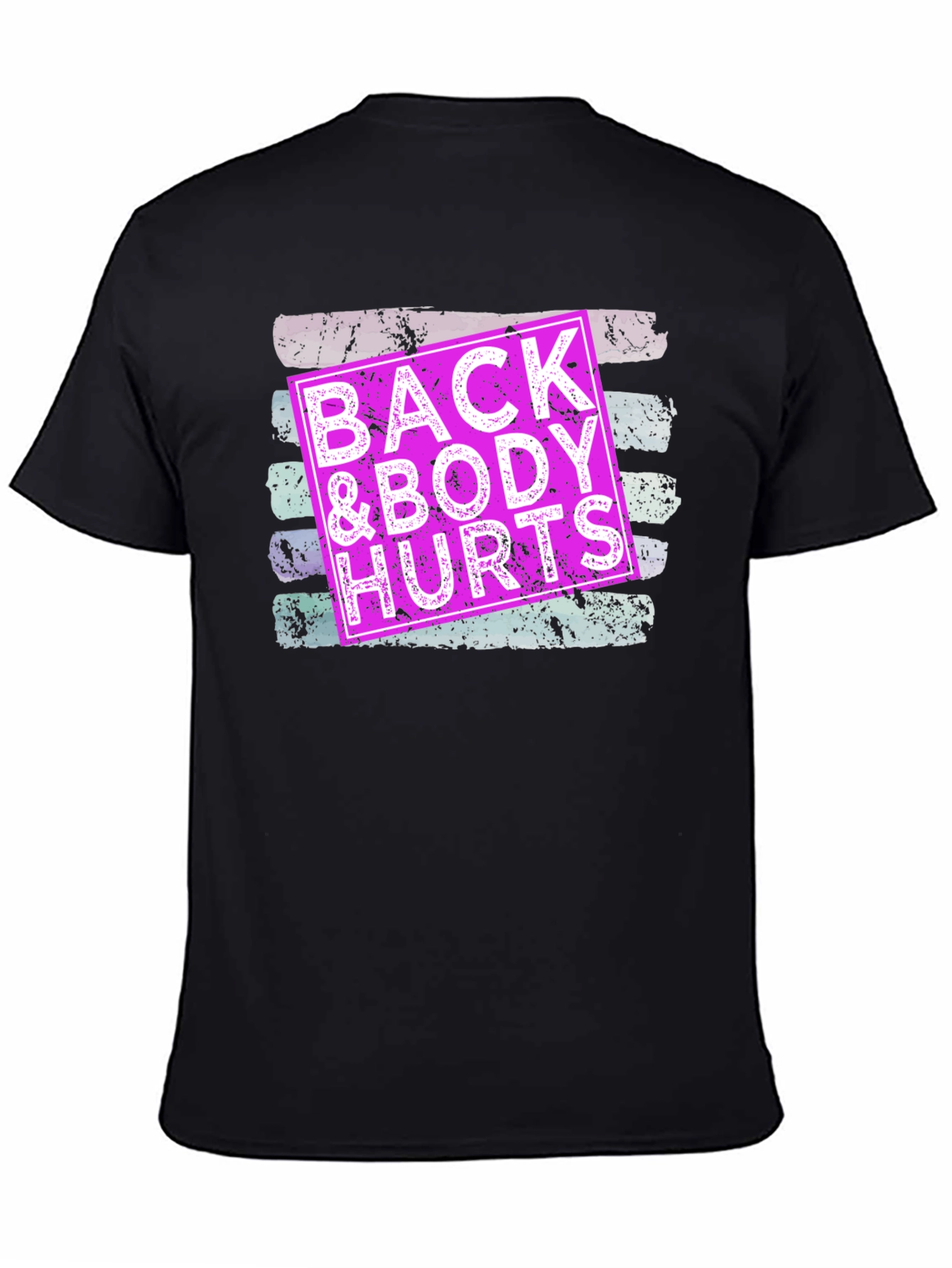 Black Back & Body Hurts Graphic Tee - Unisex view 4