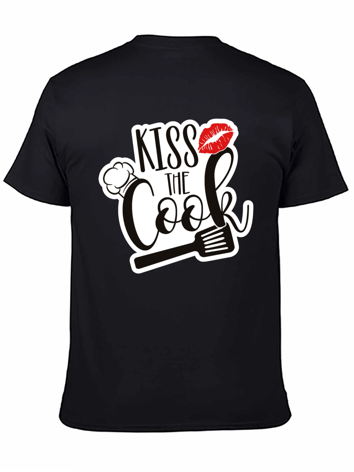 Black Kiss The Cook Black Graphic Tee view 4