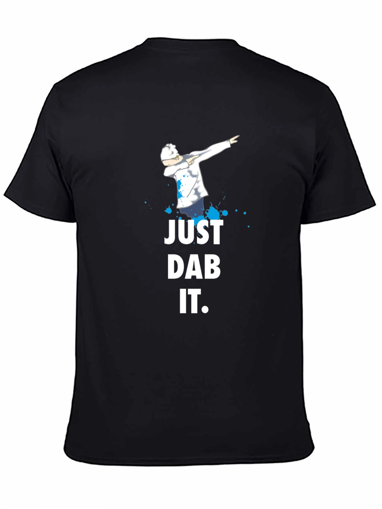 Black Just Dab It T-Shirt - Trendy Graphic Tee view 4