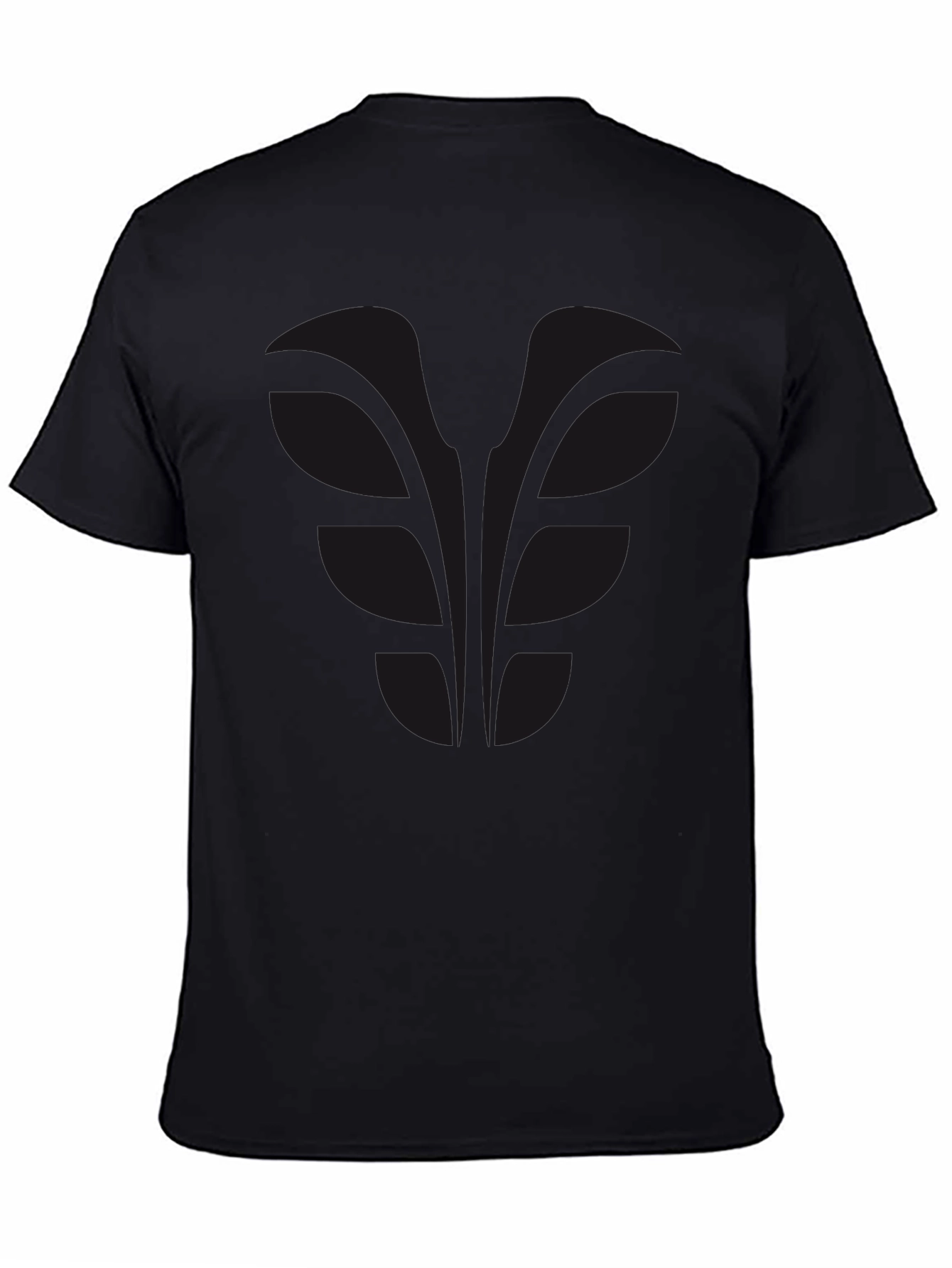 Black Men's Black Graphic Tee - Stylish Everyday Comfort view 4