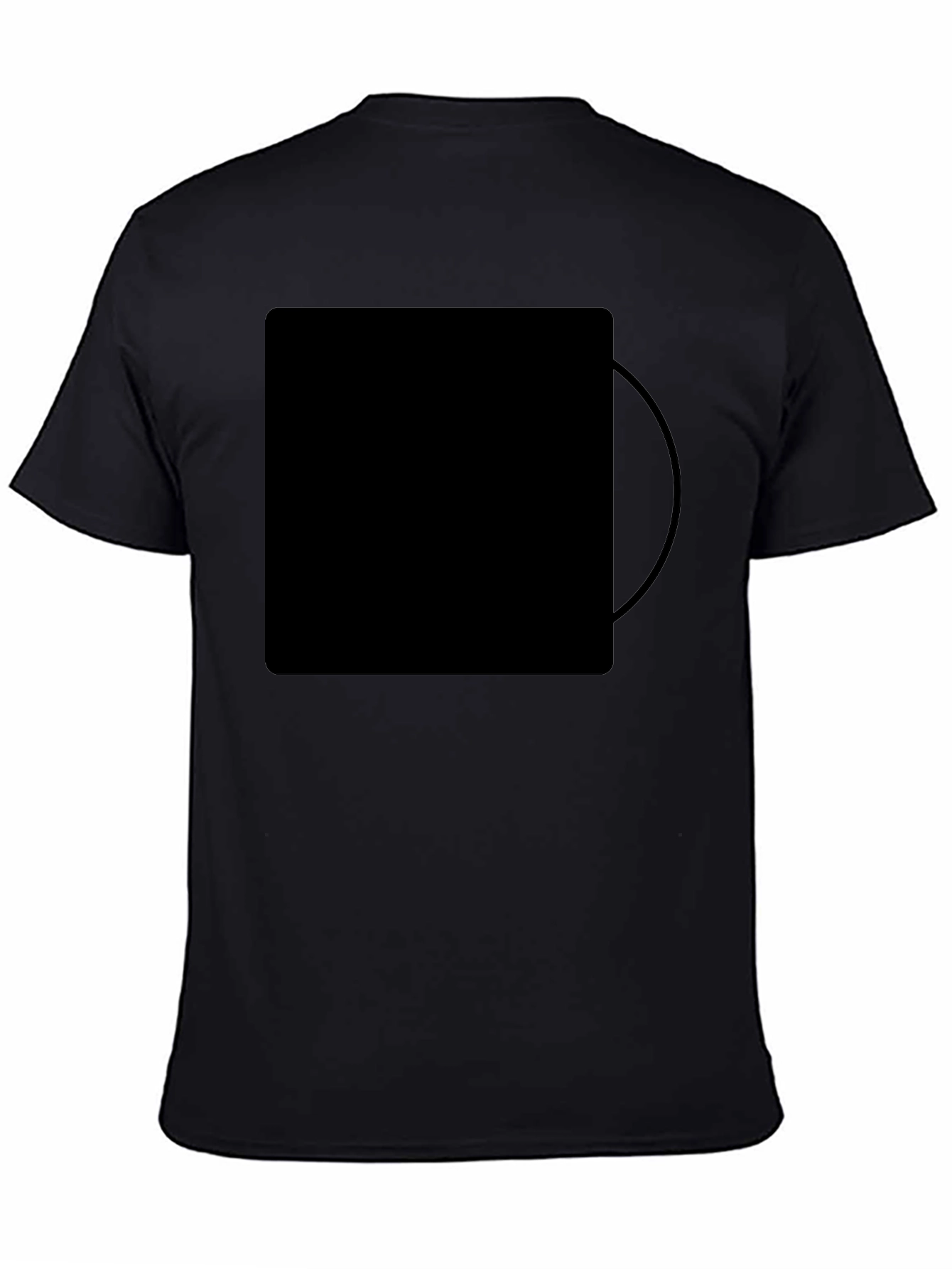 Black Classic Black Men's T-Shirt view 4