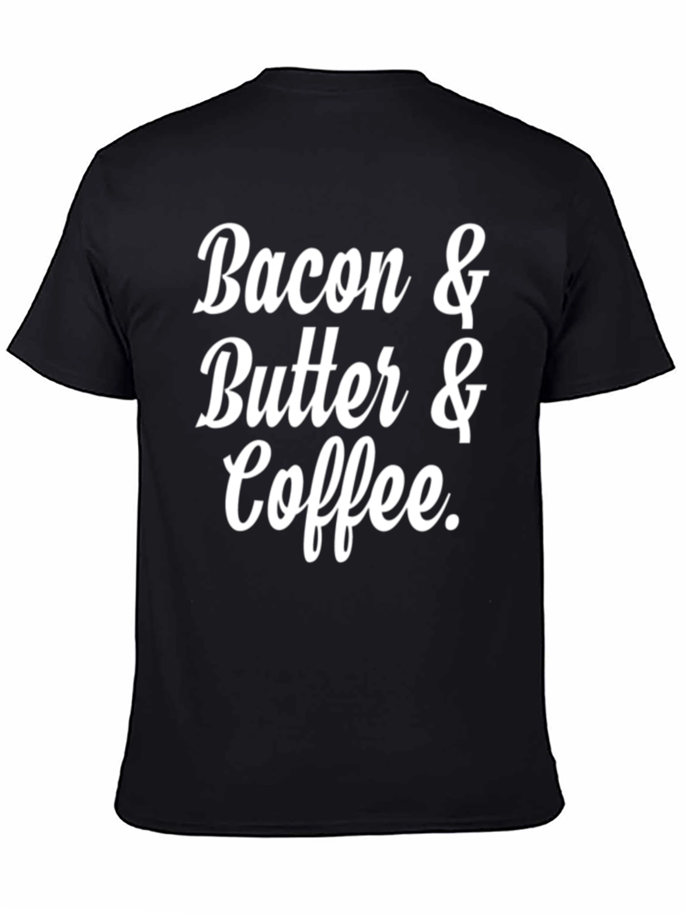 Black Bacon, Butter, & Coffee Black Graphic Tee view 4