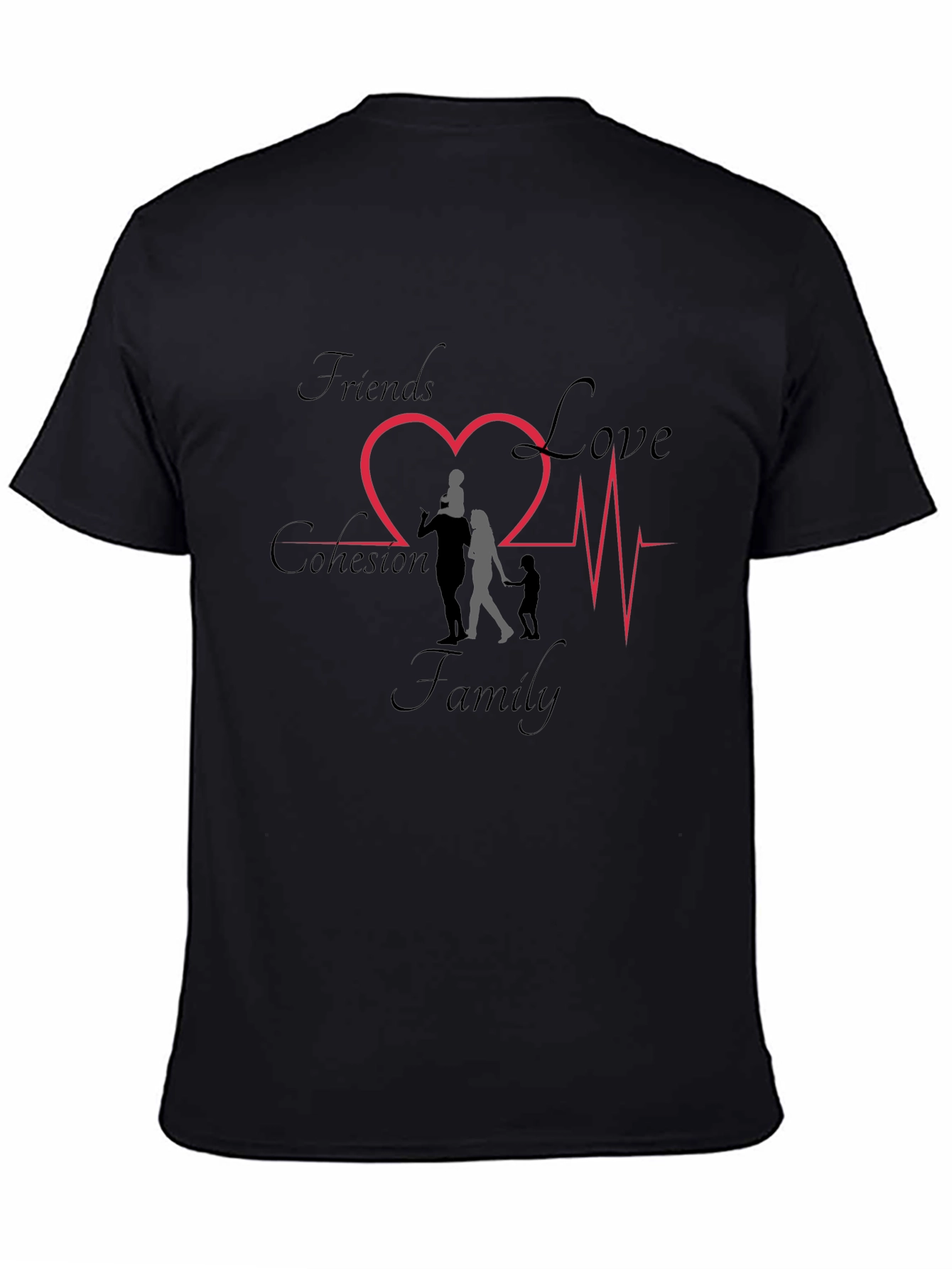Black Family Love Cohesion Friends Tee view 4