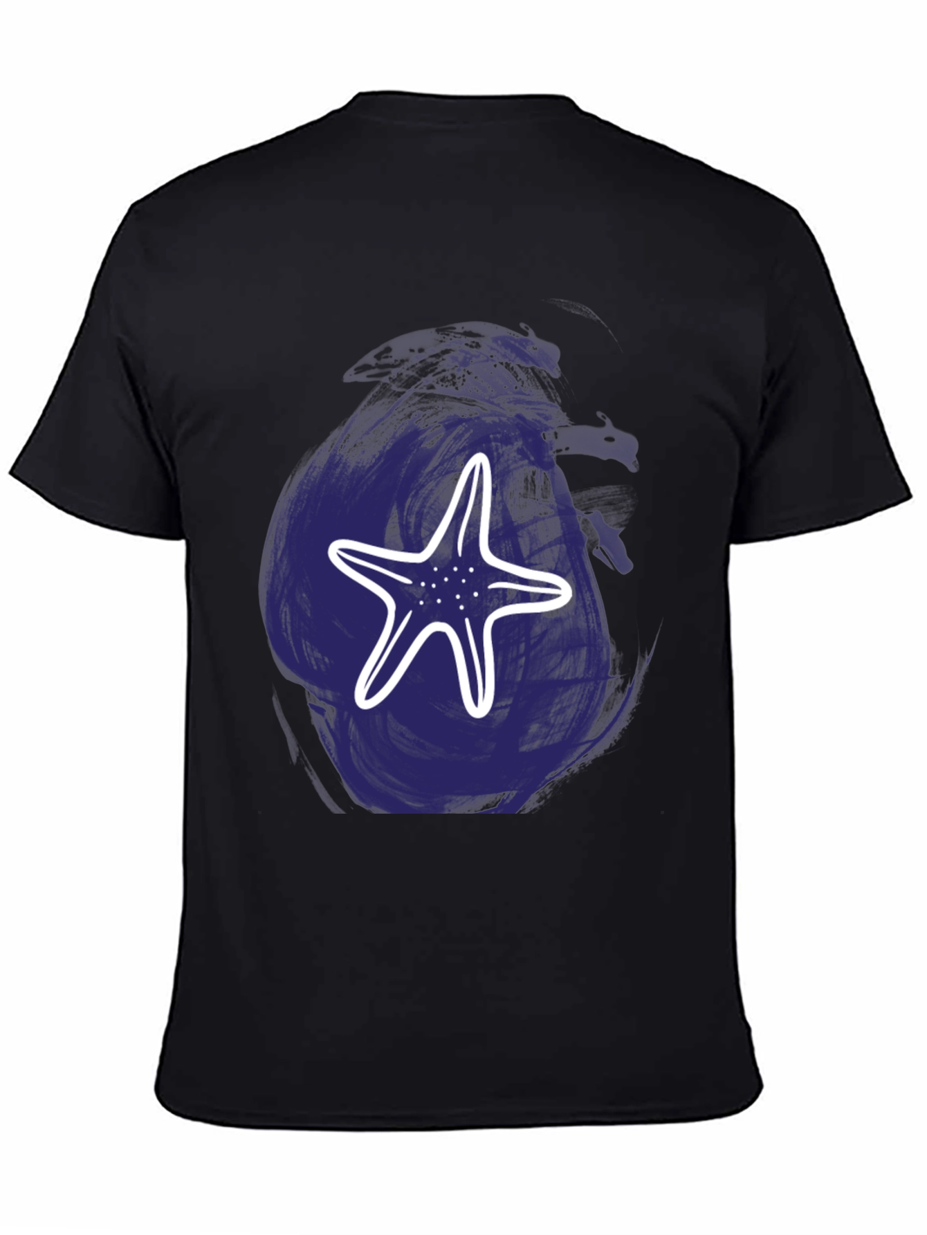 Black Starfish Graphic T-Shirt - Casual Comfort view 4