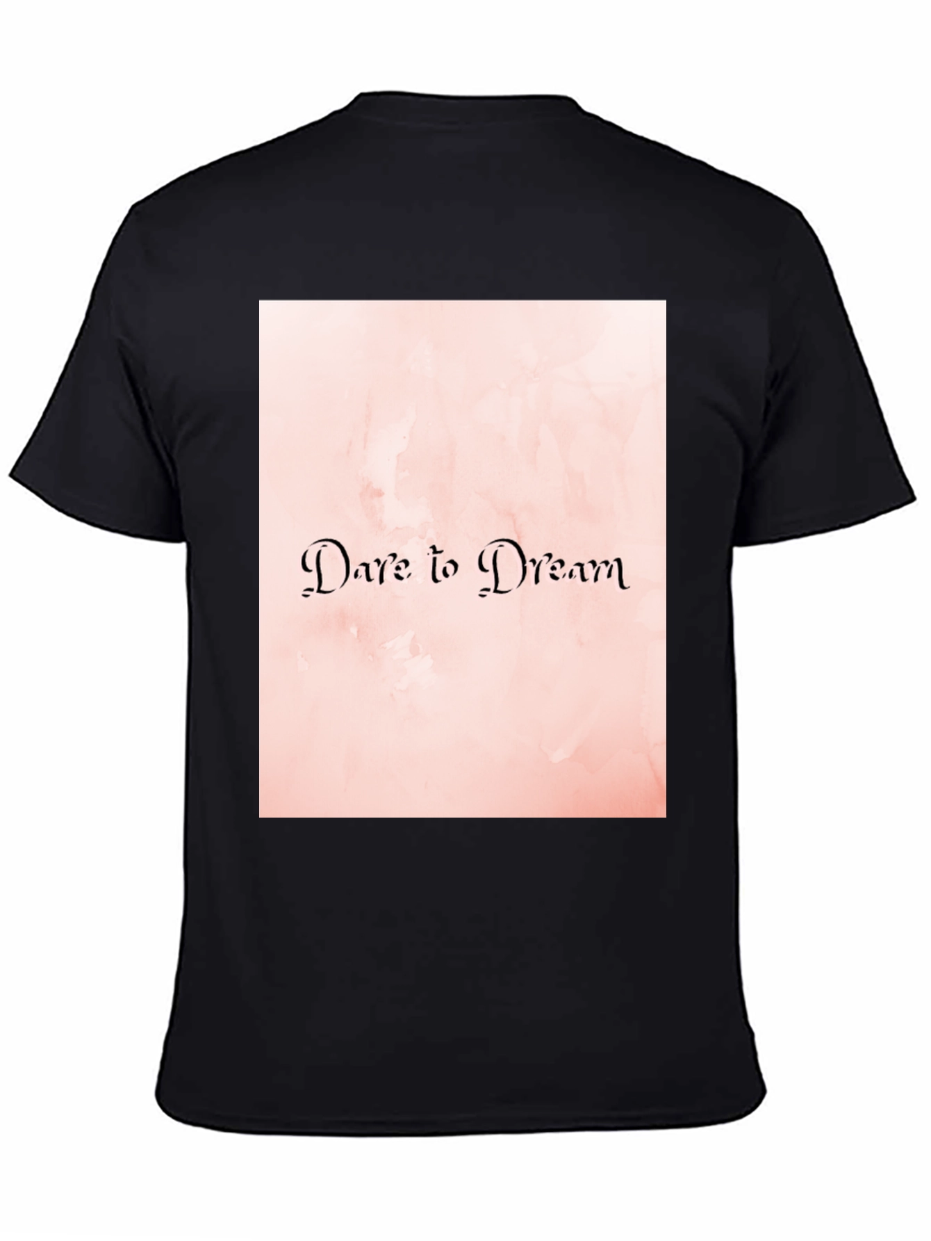 Black Dare to Dream Graphic Tee - Stylish Comfort view 4