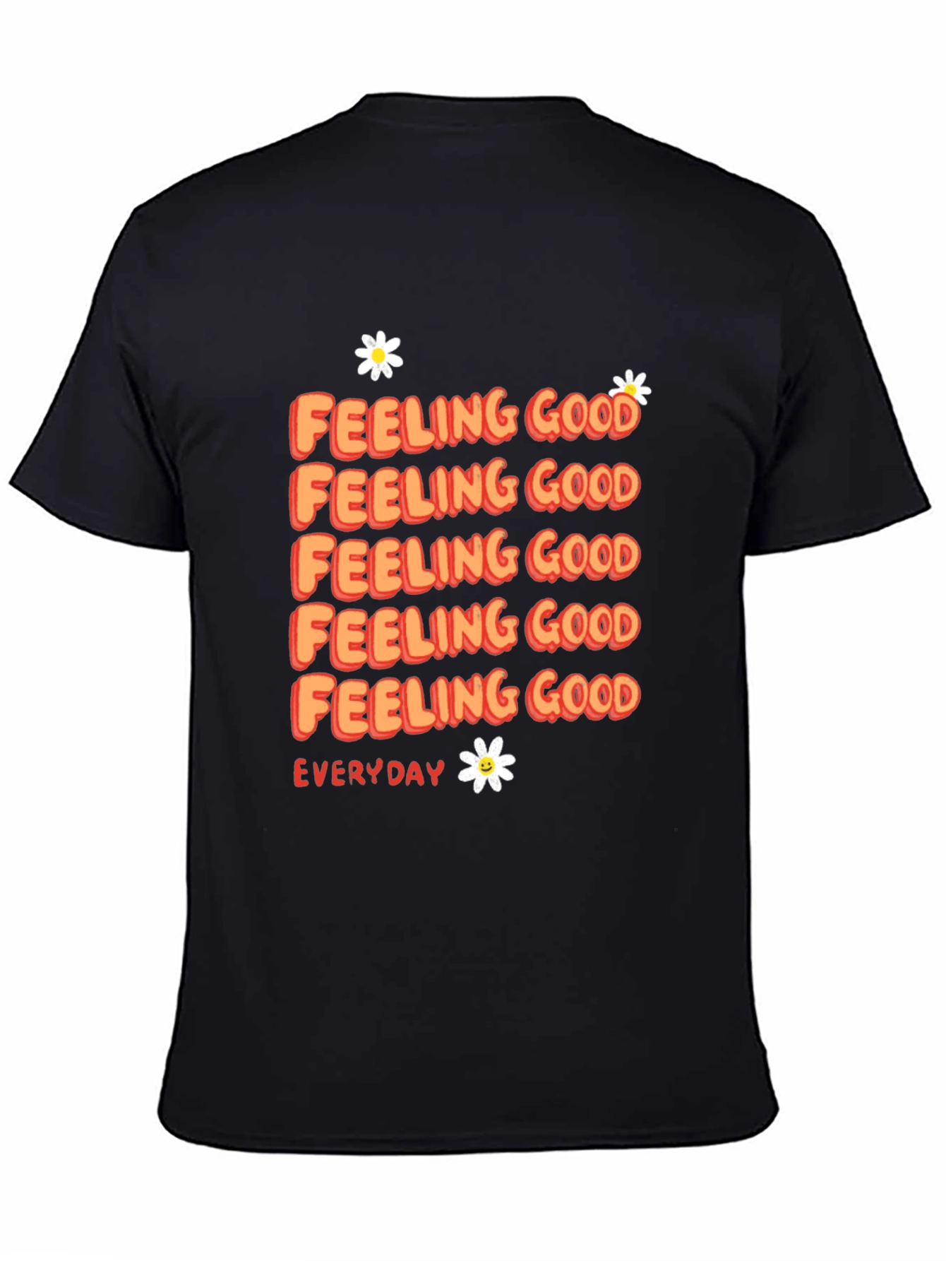 Black Feeling Good Everyday Graphic Tee - Black view 4