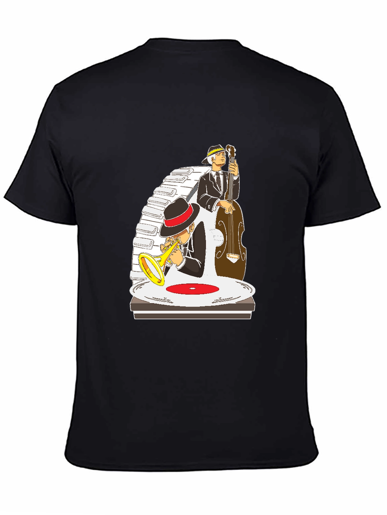Black Jazz Band Graphic Tee view 4