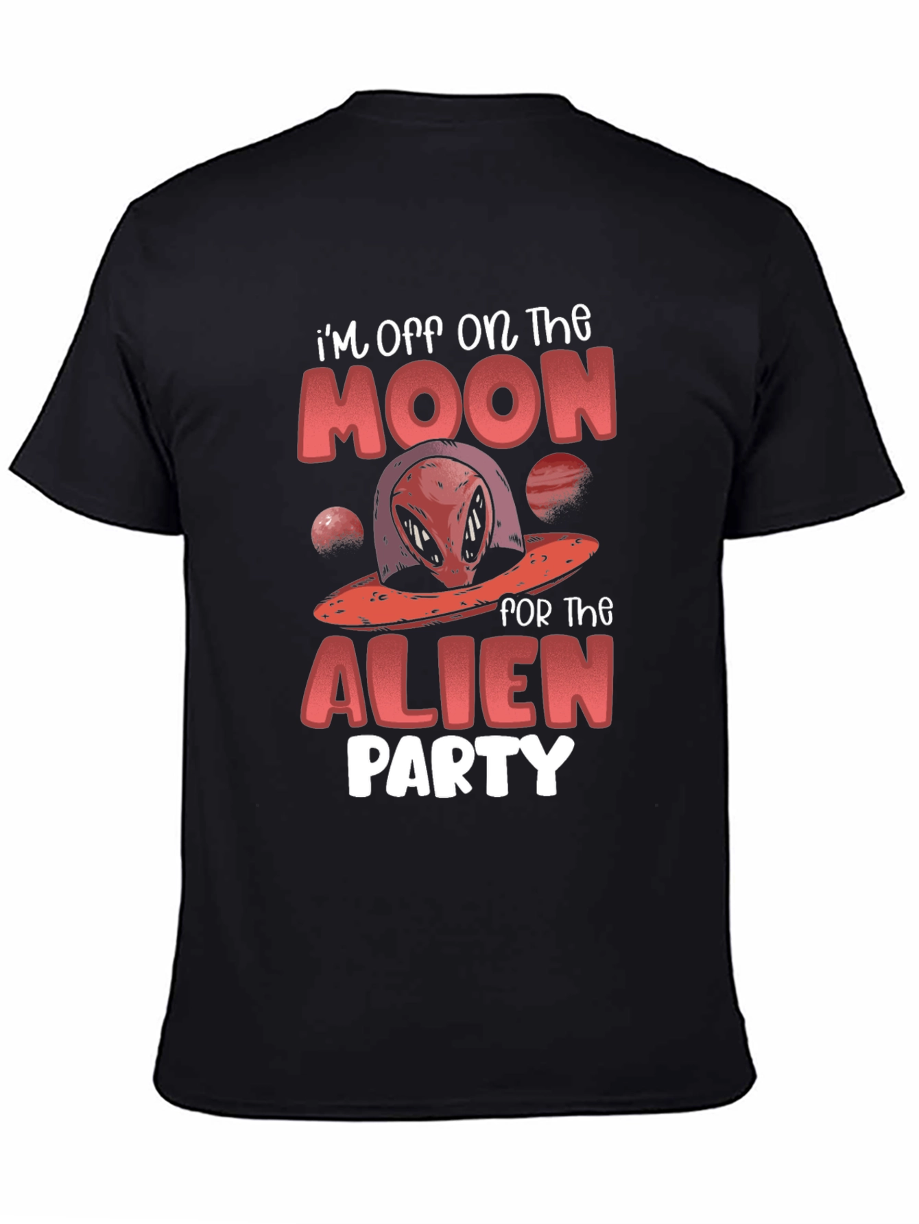 Black Alien Party T-Shirt view 4