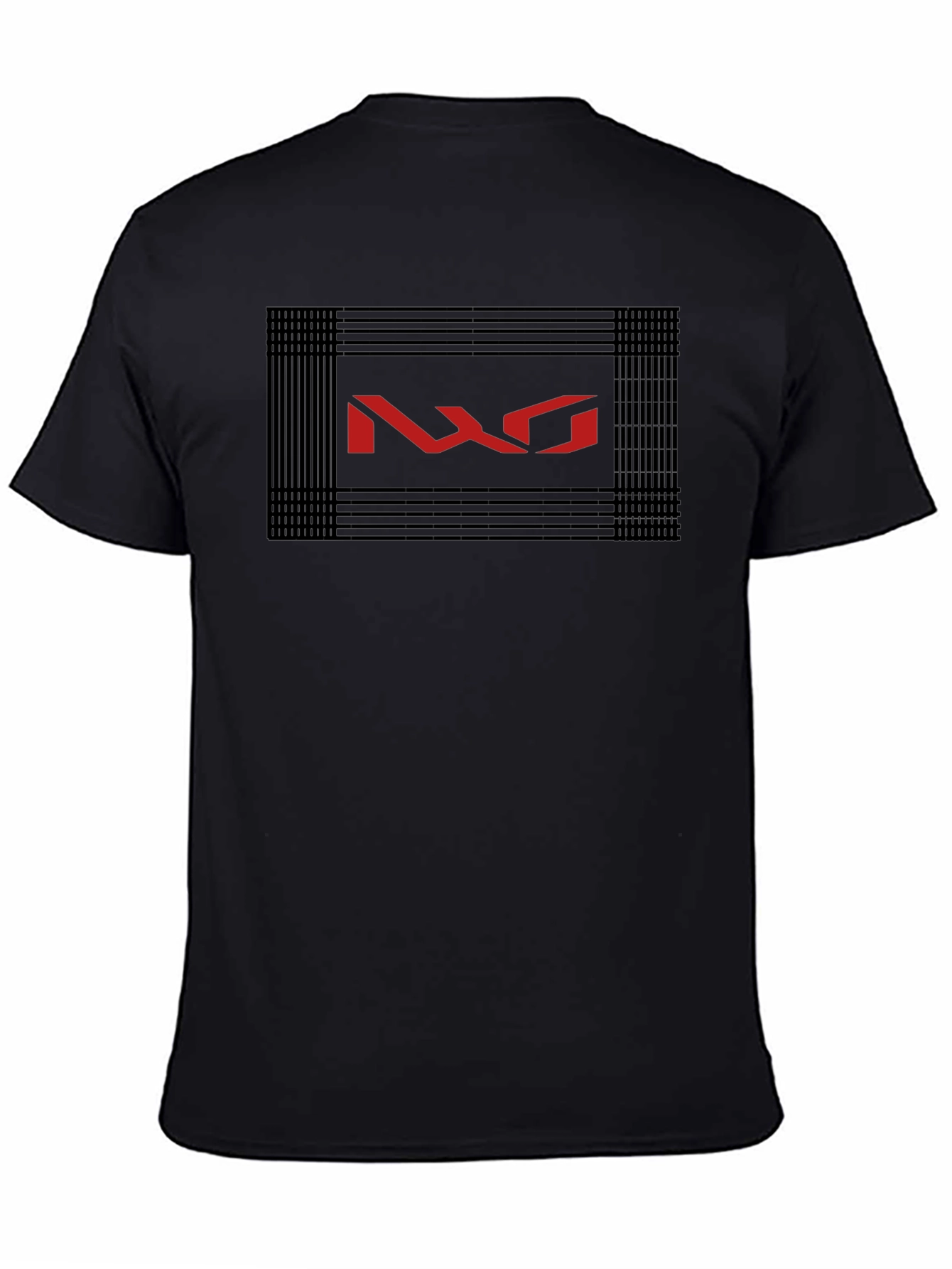 Black NXO Graphic Print Black T-Shirt view 4