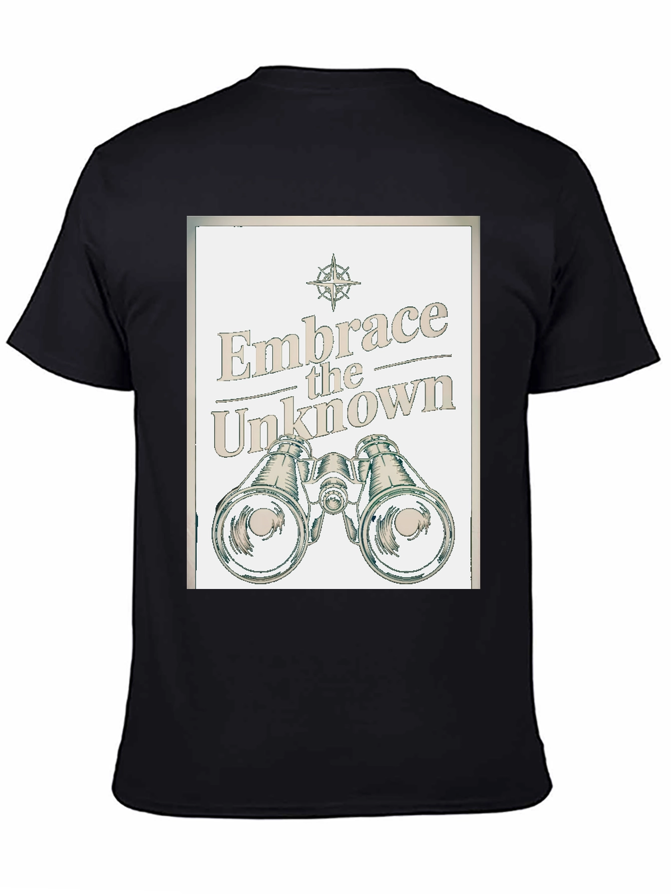 Black Embrace the Unknown Graphic T-Shirt view 4