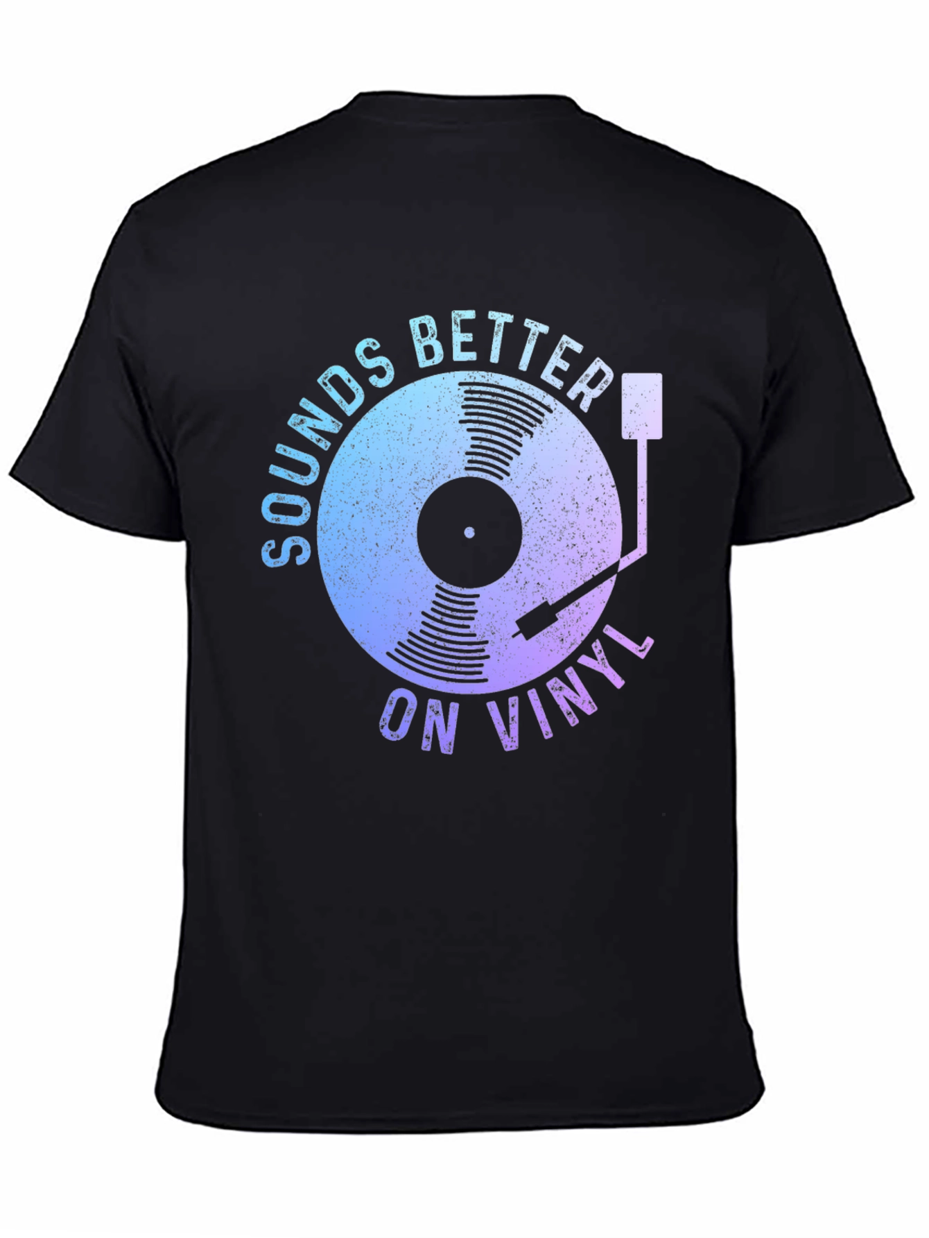 Black Sounds Better on Vinyl Graphic Tee view 4
