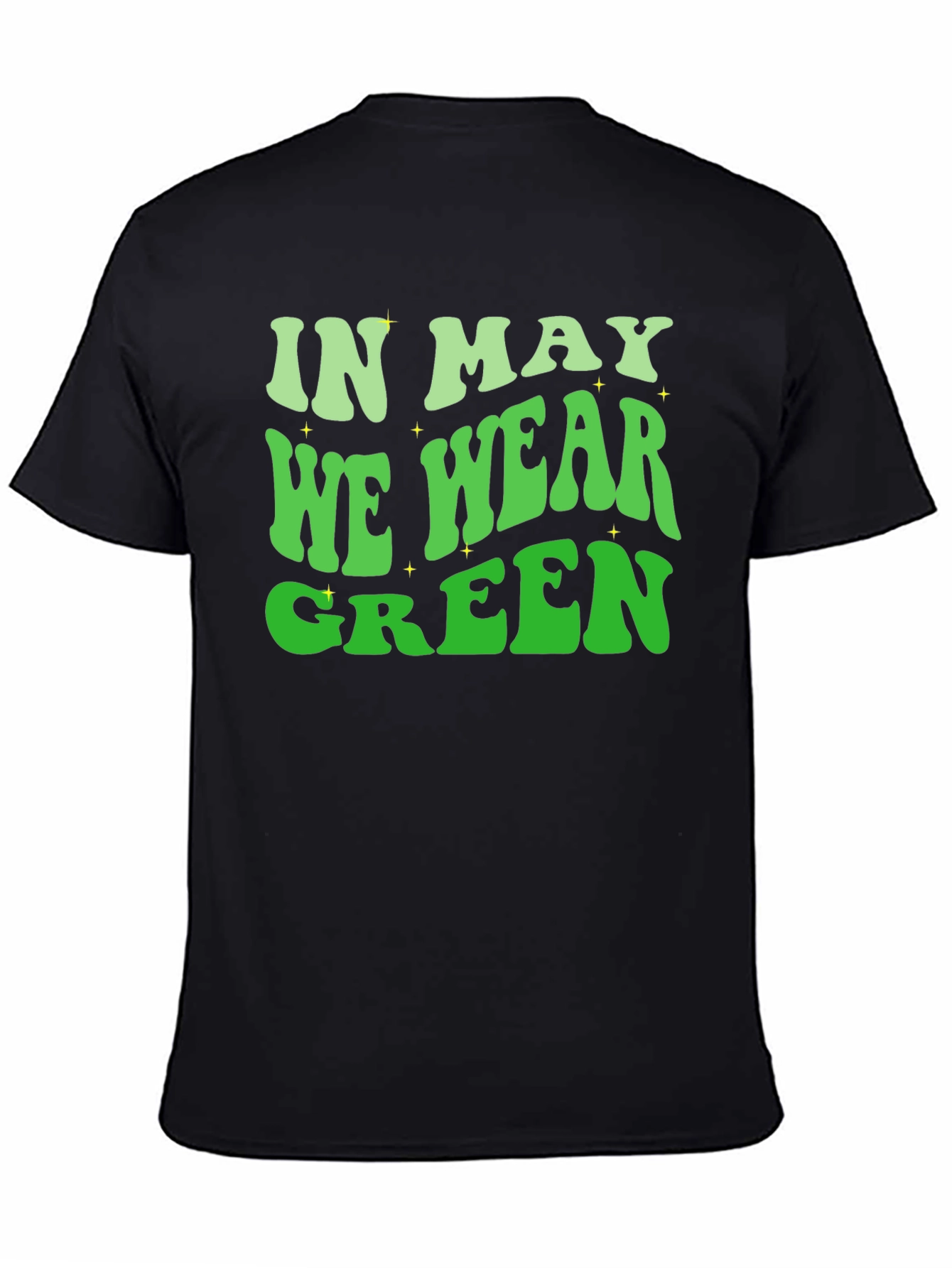 Black In May We Wear Green T-Shirt view 4