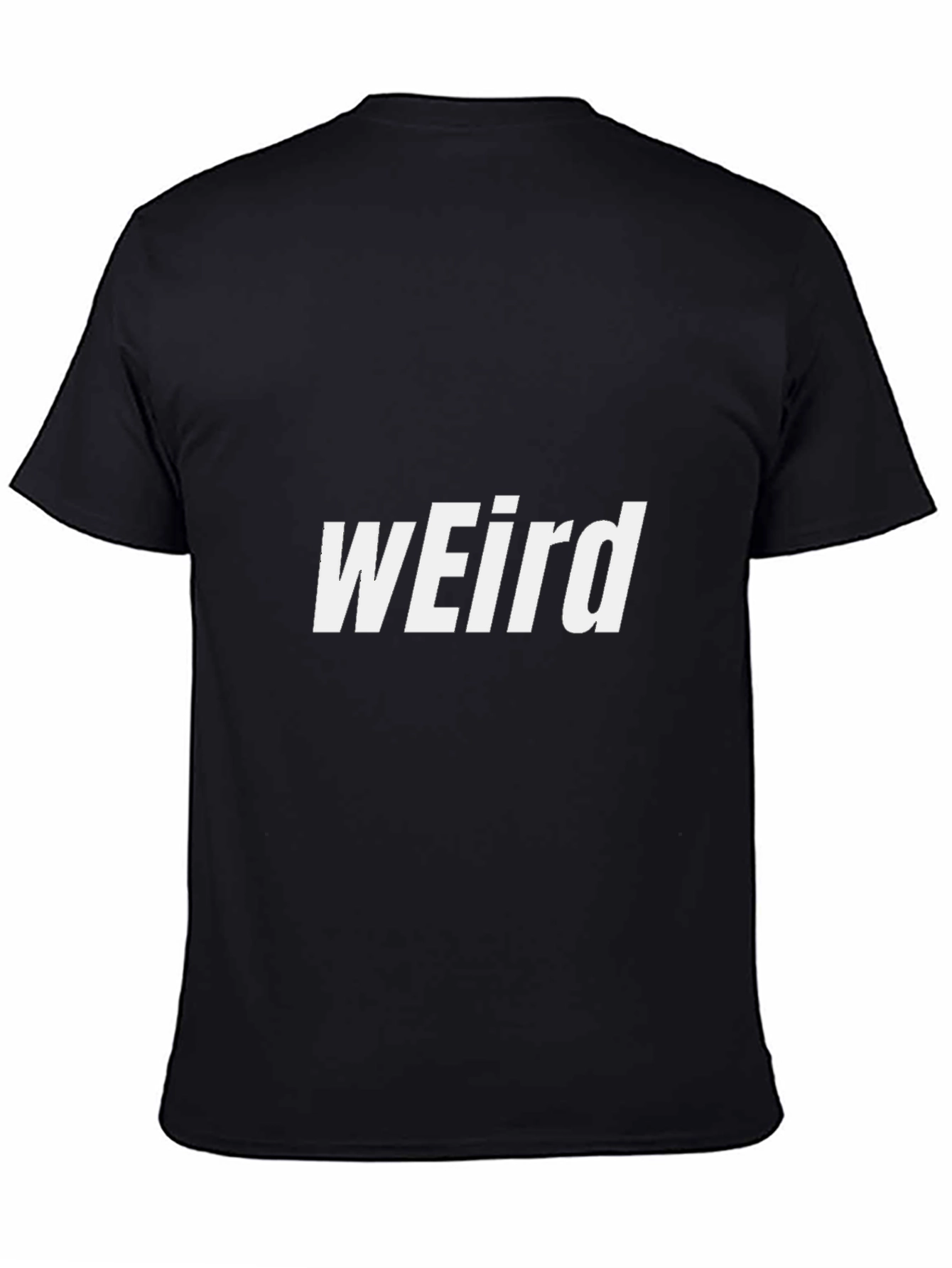 Black Weird Graphic Tee - Unisex Black T-Shirt view 4