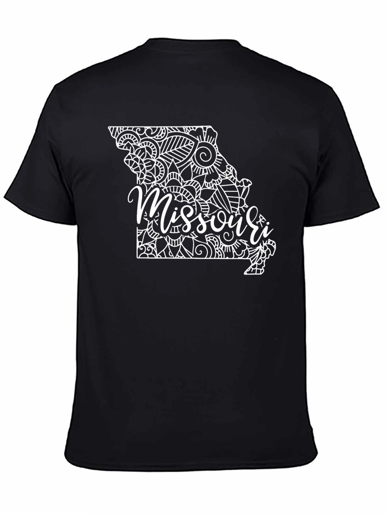 Black Missouri State Pride Graphic Tee - Black view 4
