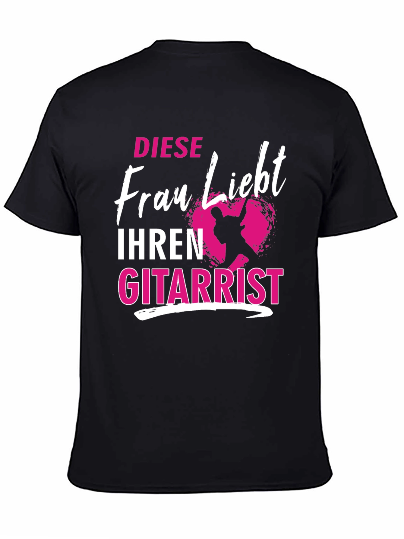 Black Diese Frau Liebt Ihren Gitarrist T-Shirt view 4