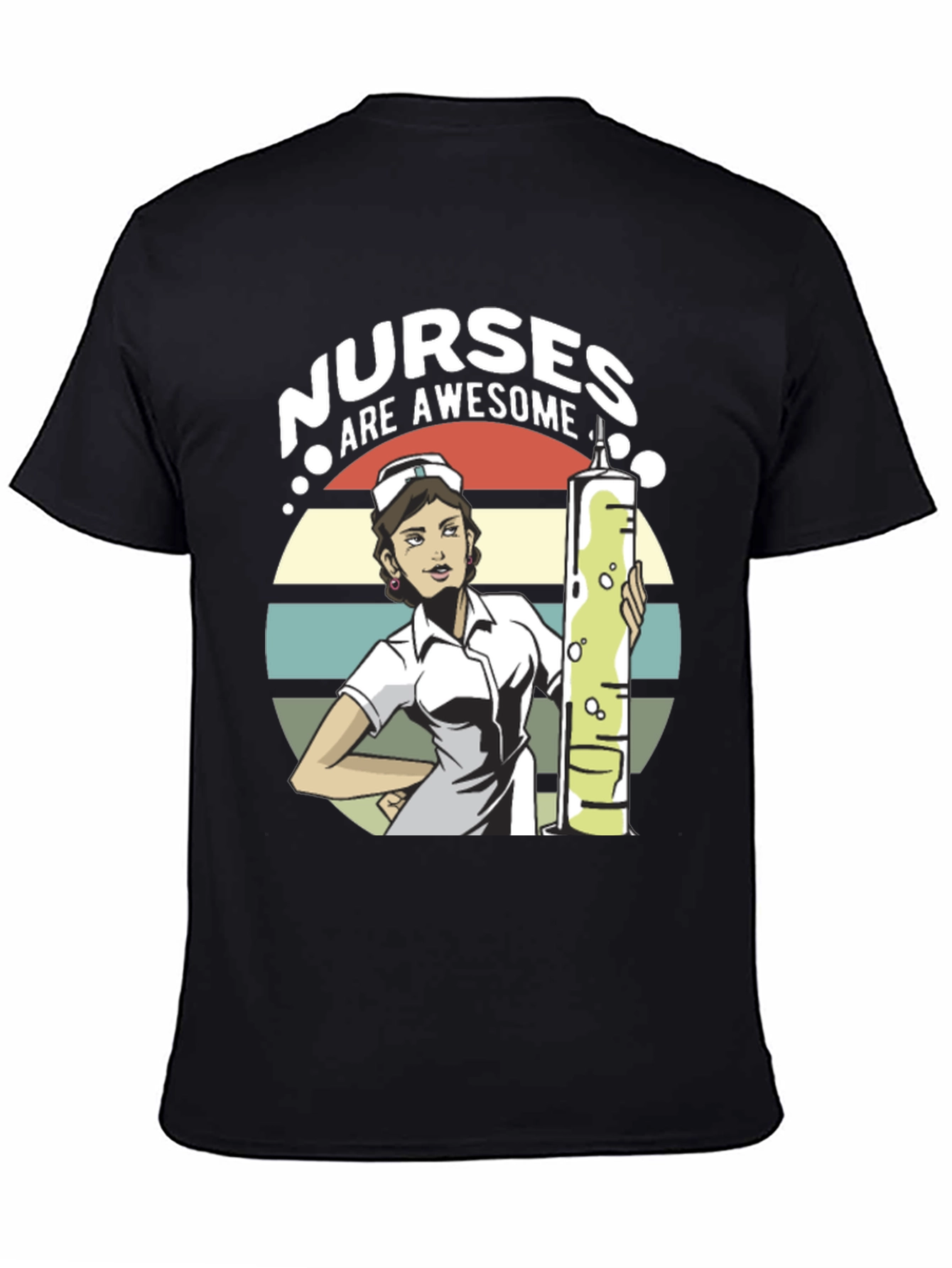 Black Nurses Are Awesome Graphic T-Shirt view 4