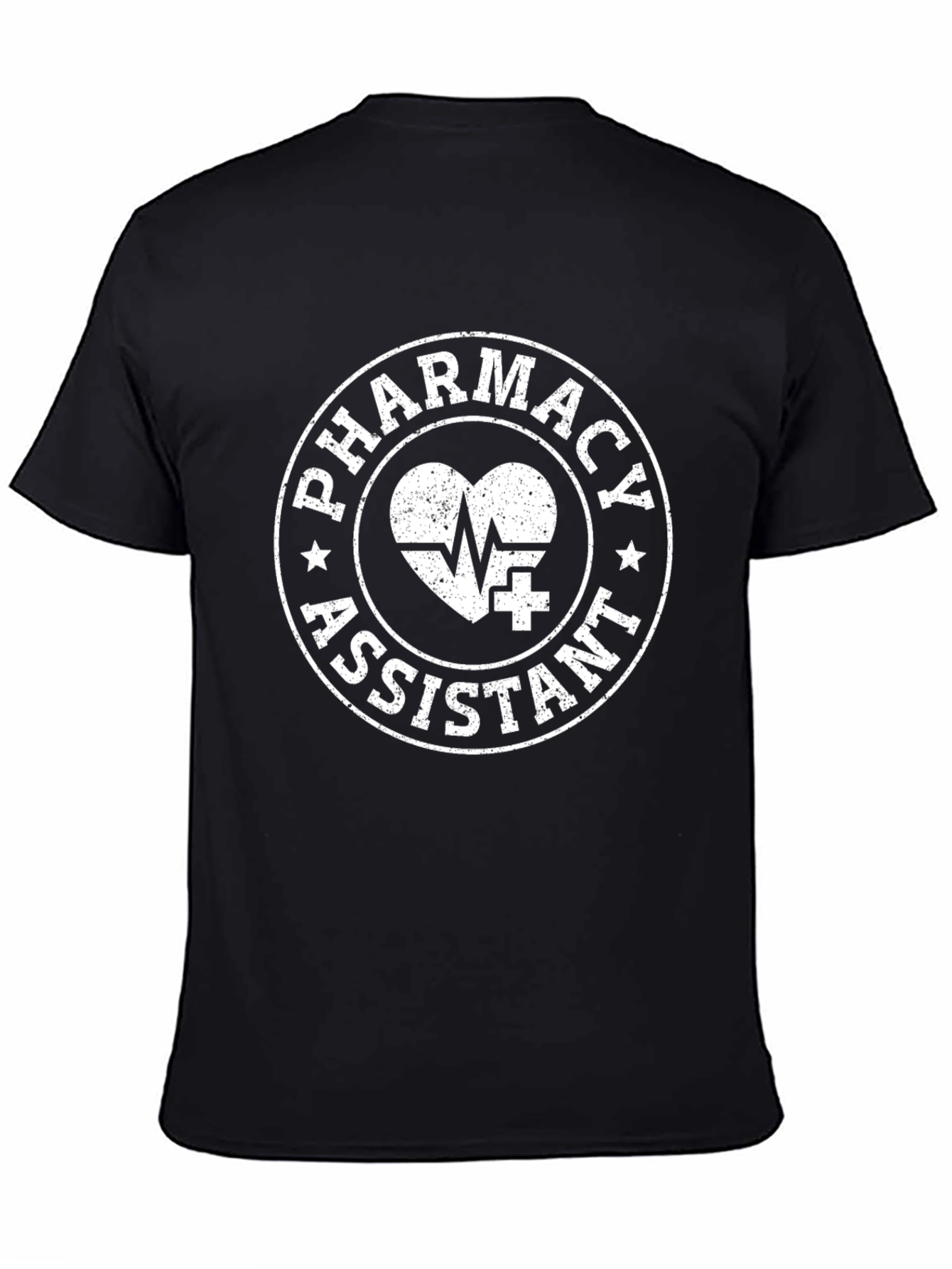 Black Pharmacy Assistant Graphic T-Shirt view 4