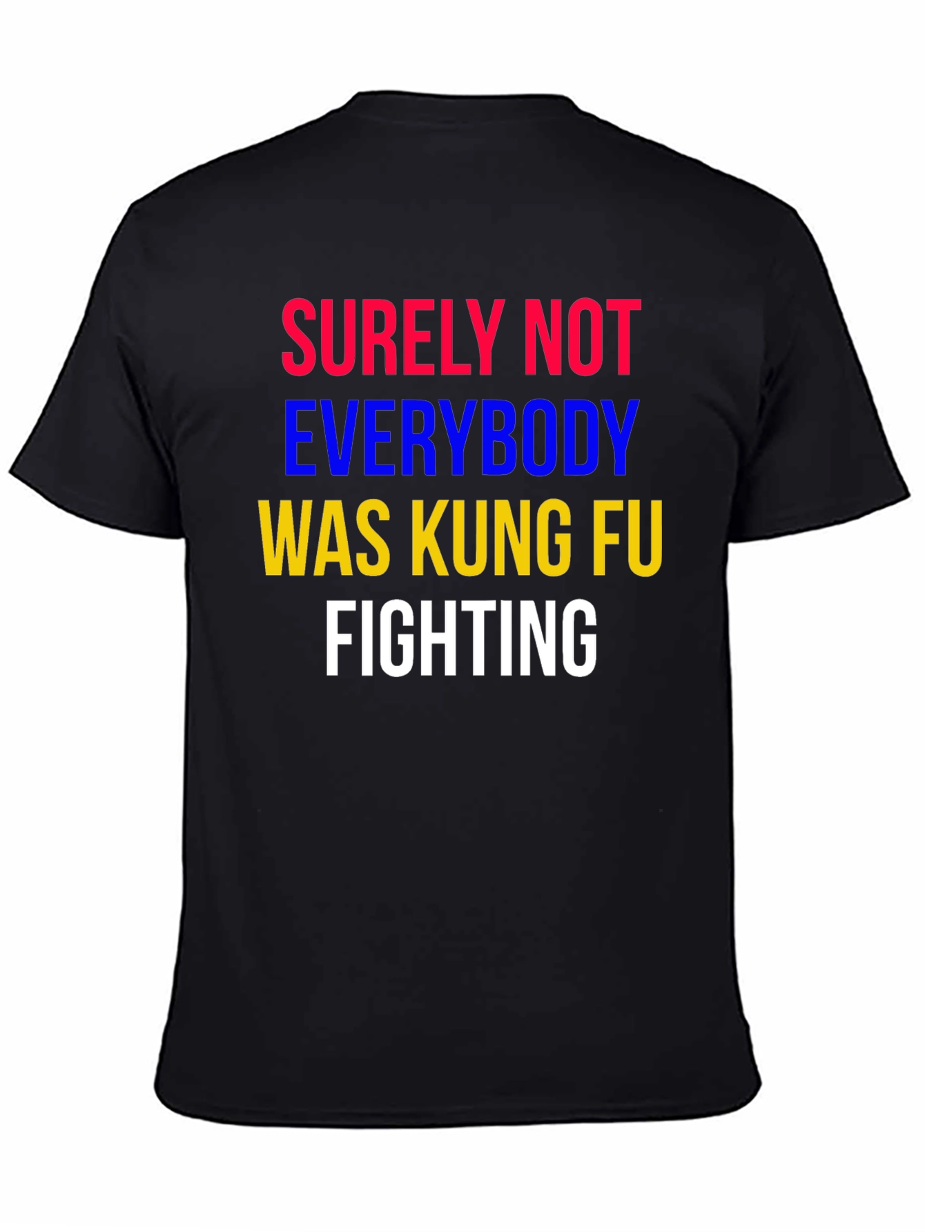 Black Kung Fu Fighting Graphic T-Shirt view 4