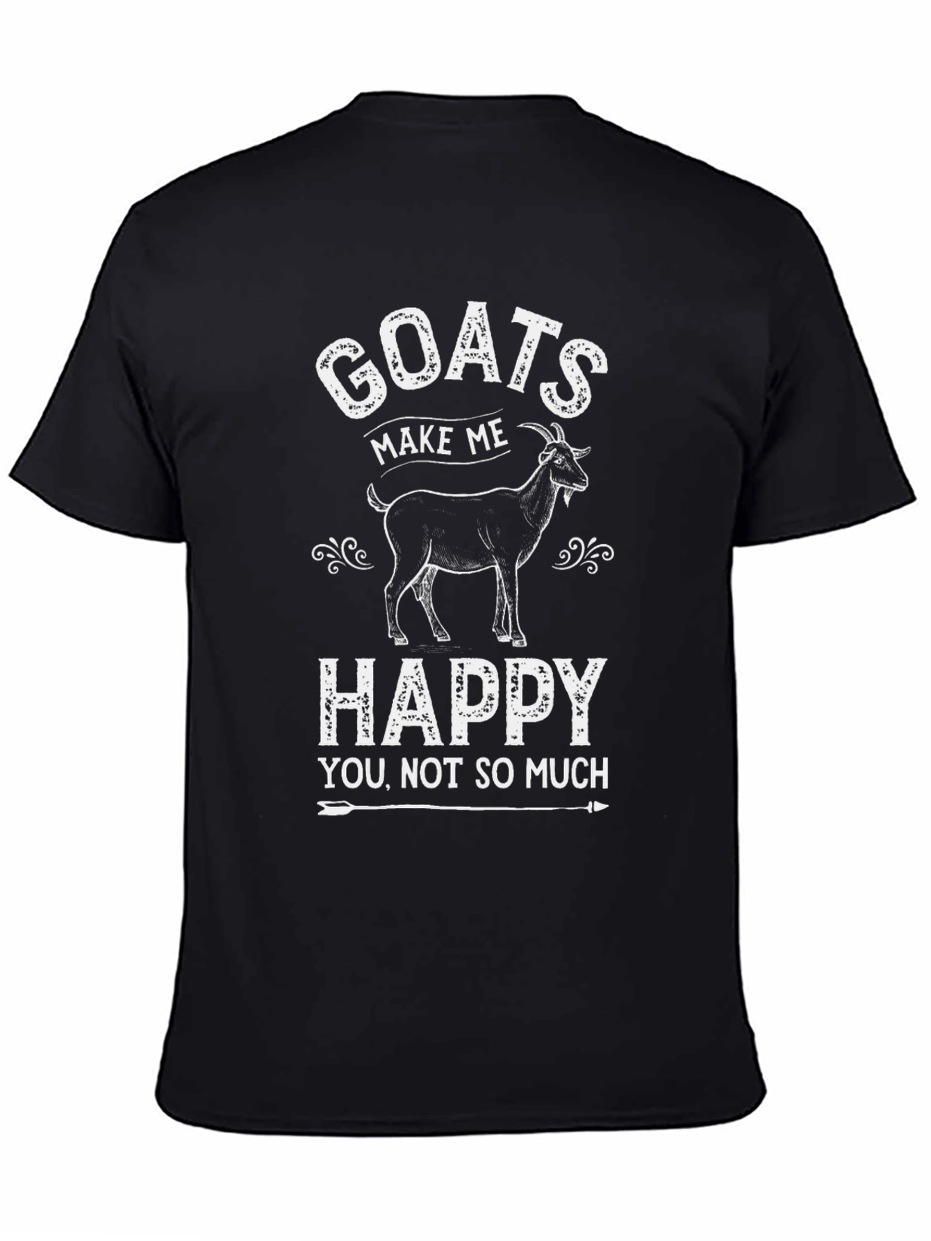 Black Goats Make Me Happy T-Shirt view 4