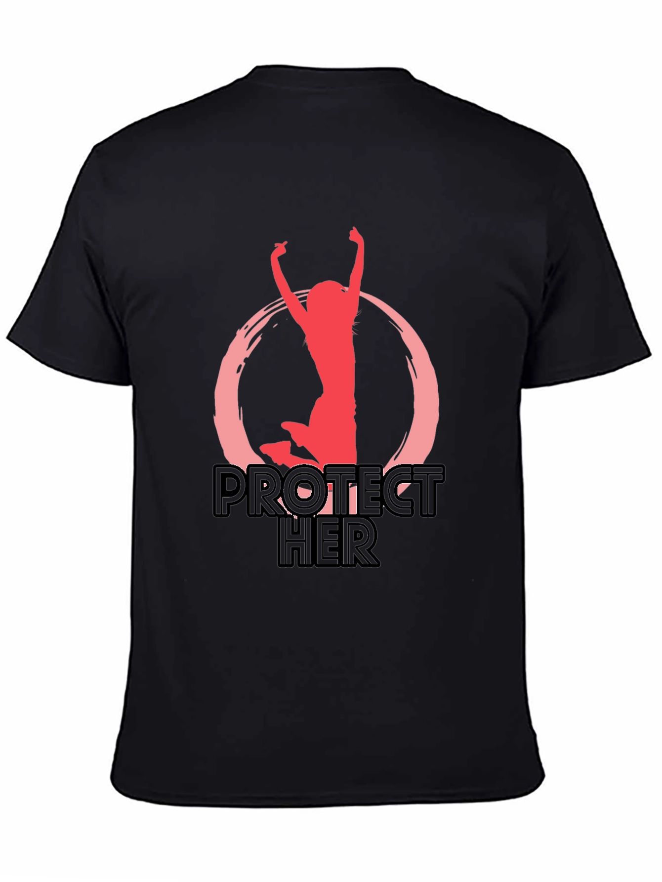 Black Protect Her Graphic T-Shirt view 4