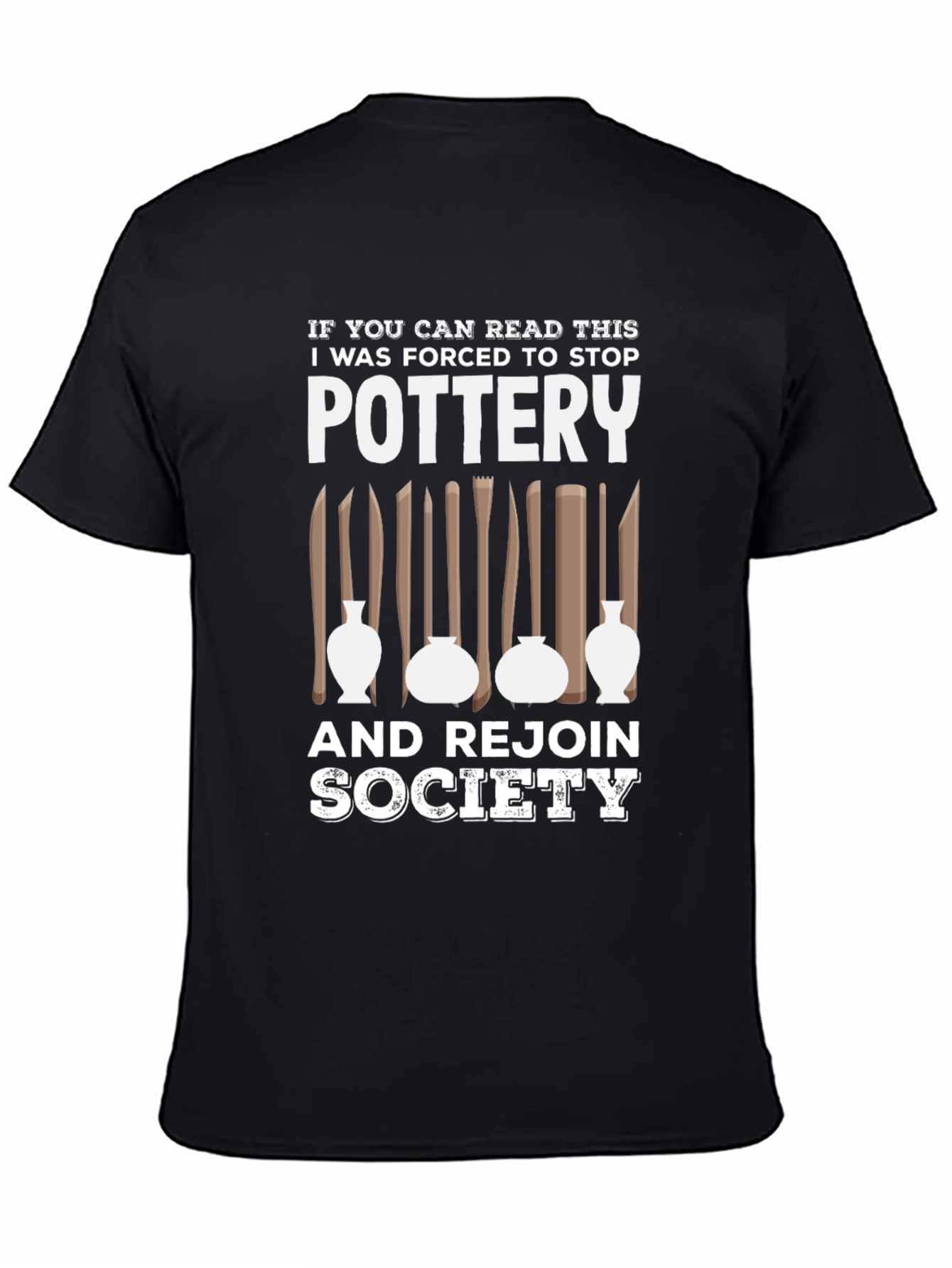 Black Pottery Lover T-Shirt - If You Can Read This... view 4