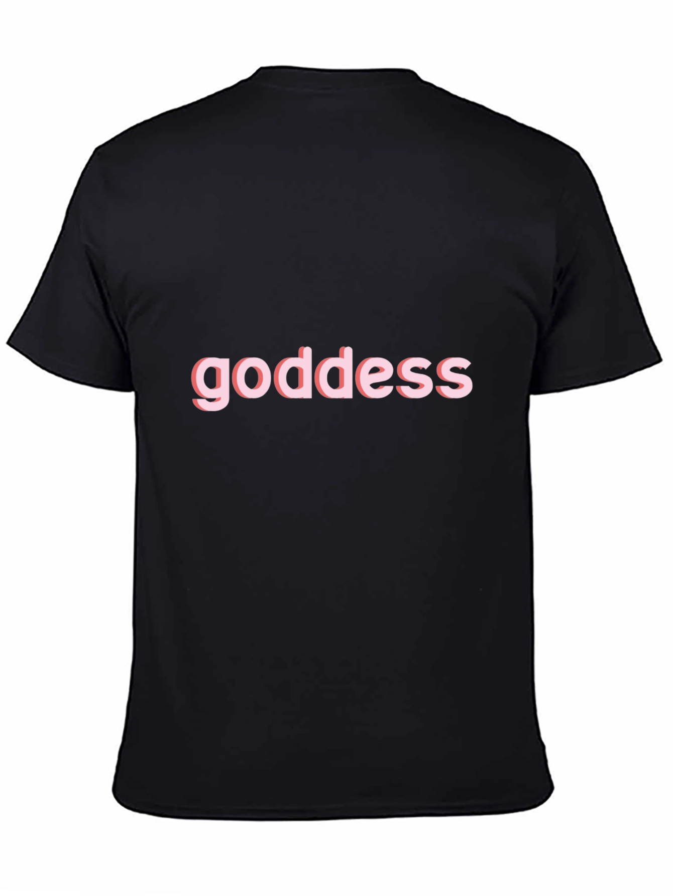 Goddess Graphic Black T-Shirt - 4