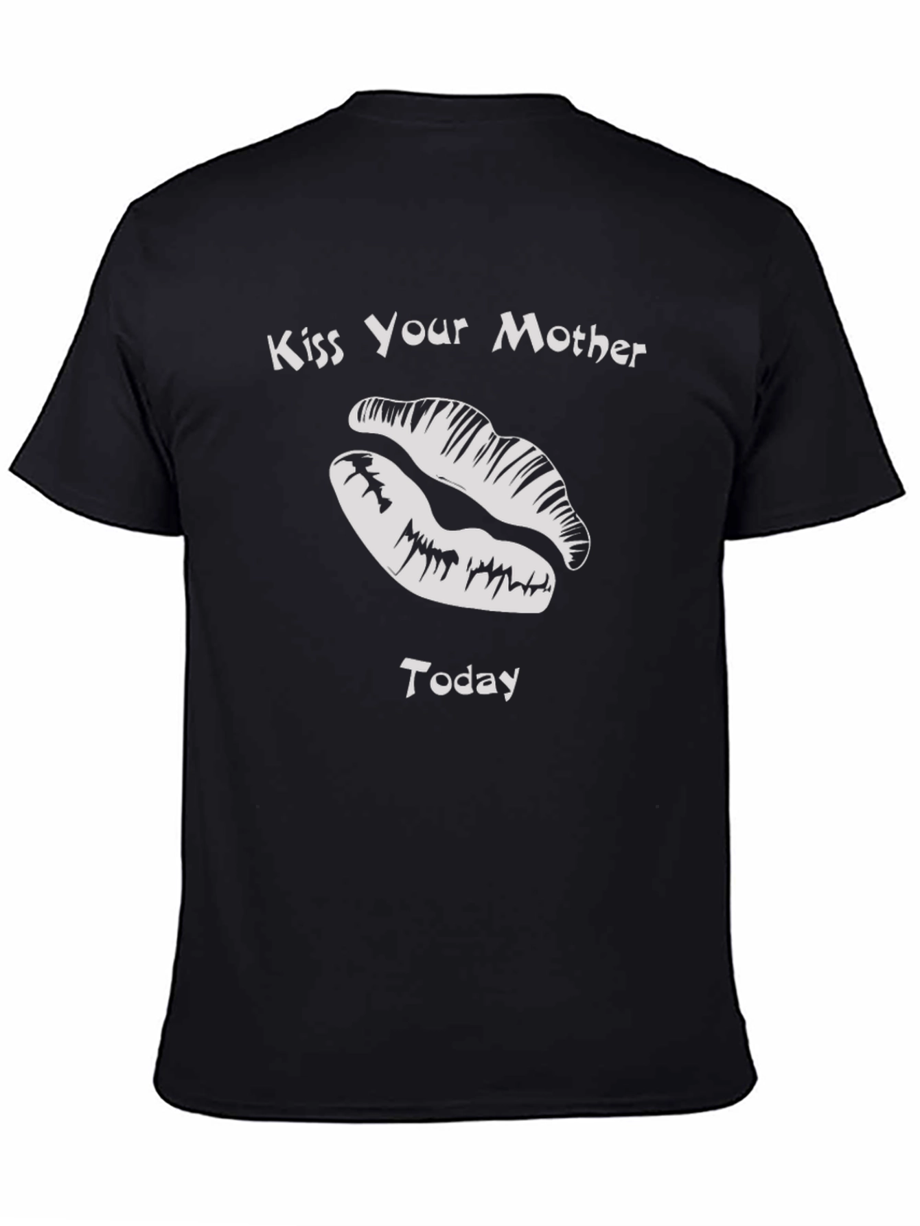 Black Kiss Your Mother Today Black Graphic Tee view 4