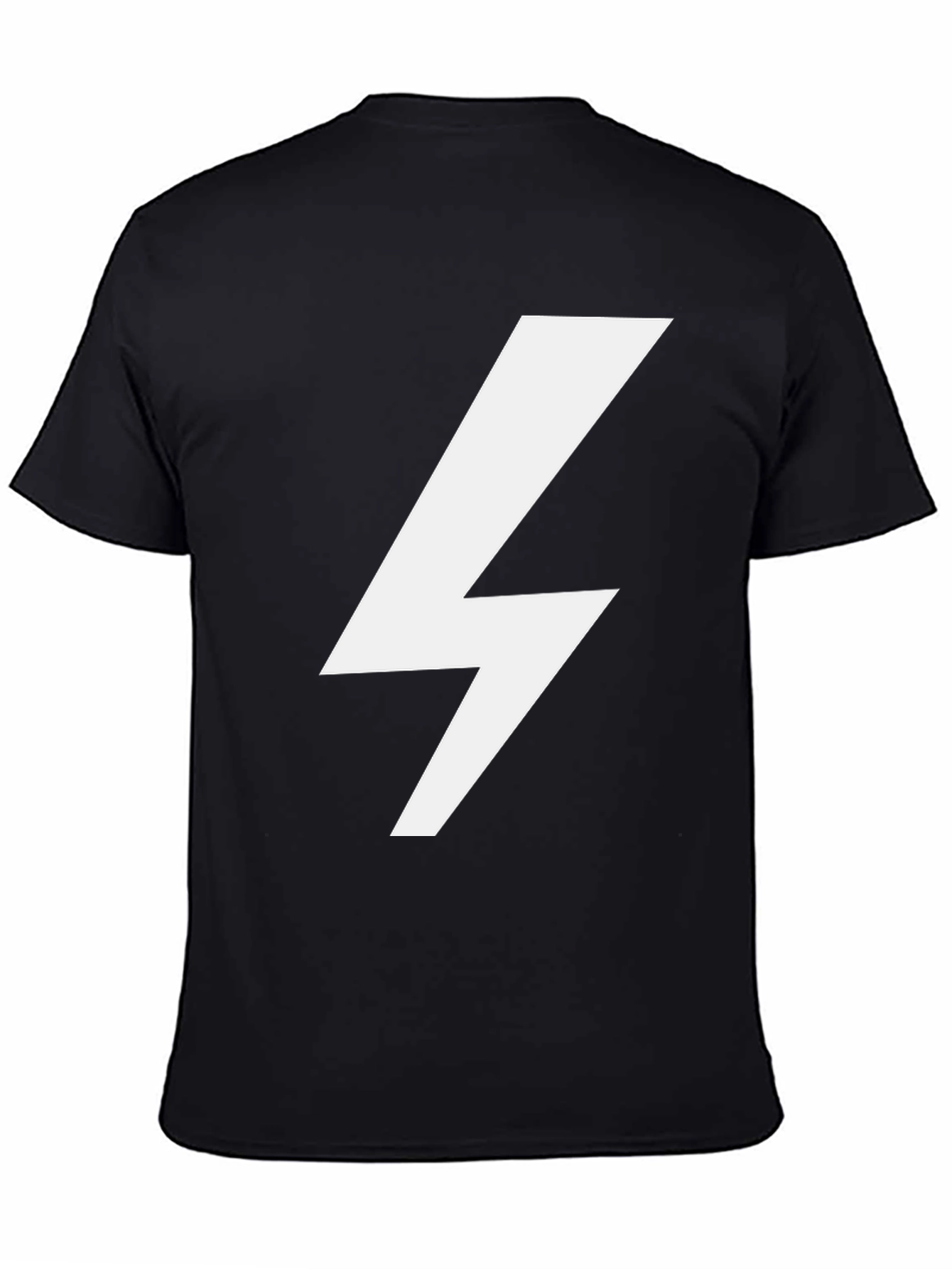 Black Lightning Bolt Graphic T-Shirt - Casual Style view 4