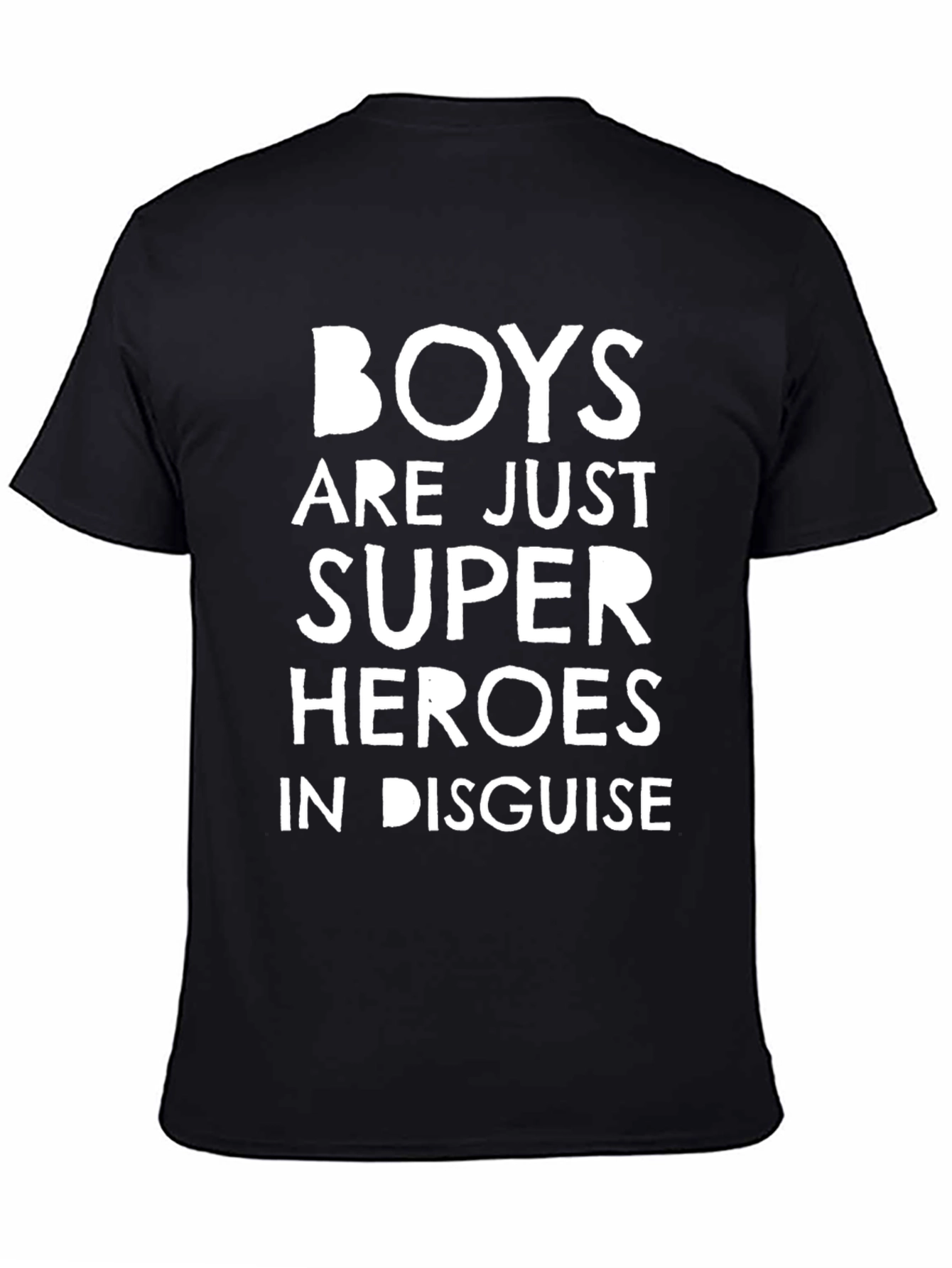 Black Boys are Super Heroes T-Shirt - Black Graphic Tee view 4
