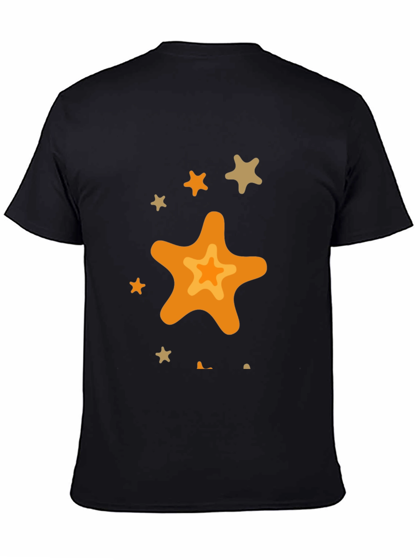 Black Star Graphic Black T-Shirt - Casual Style view 4