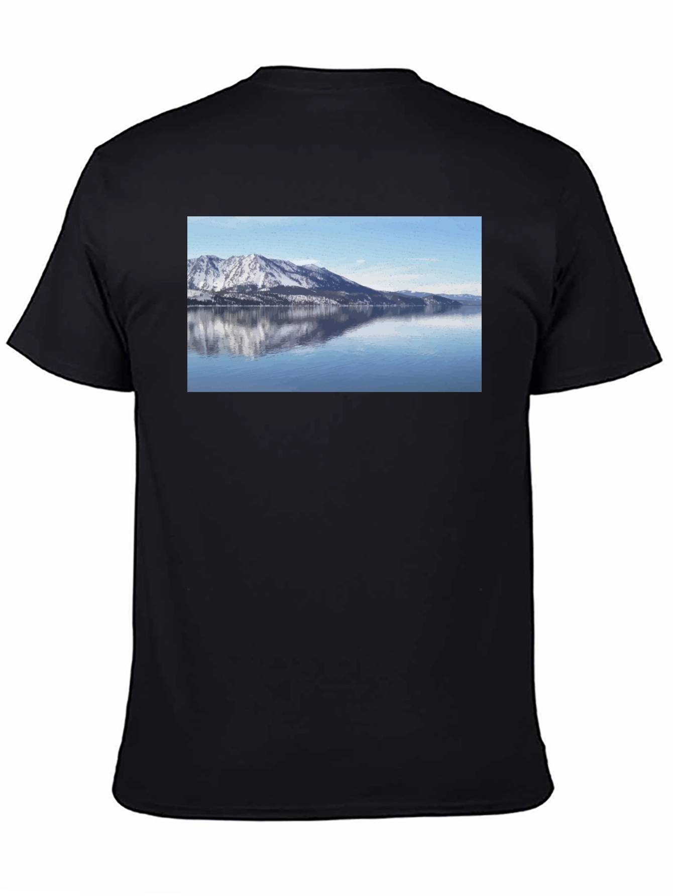 Black Mountain Lake View Graphic Tee view 4