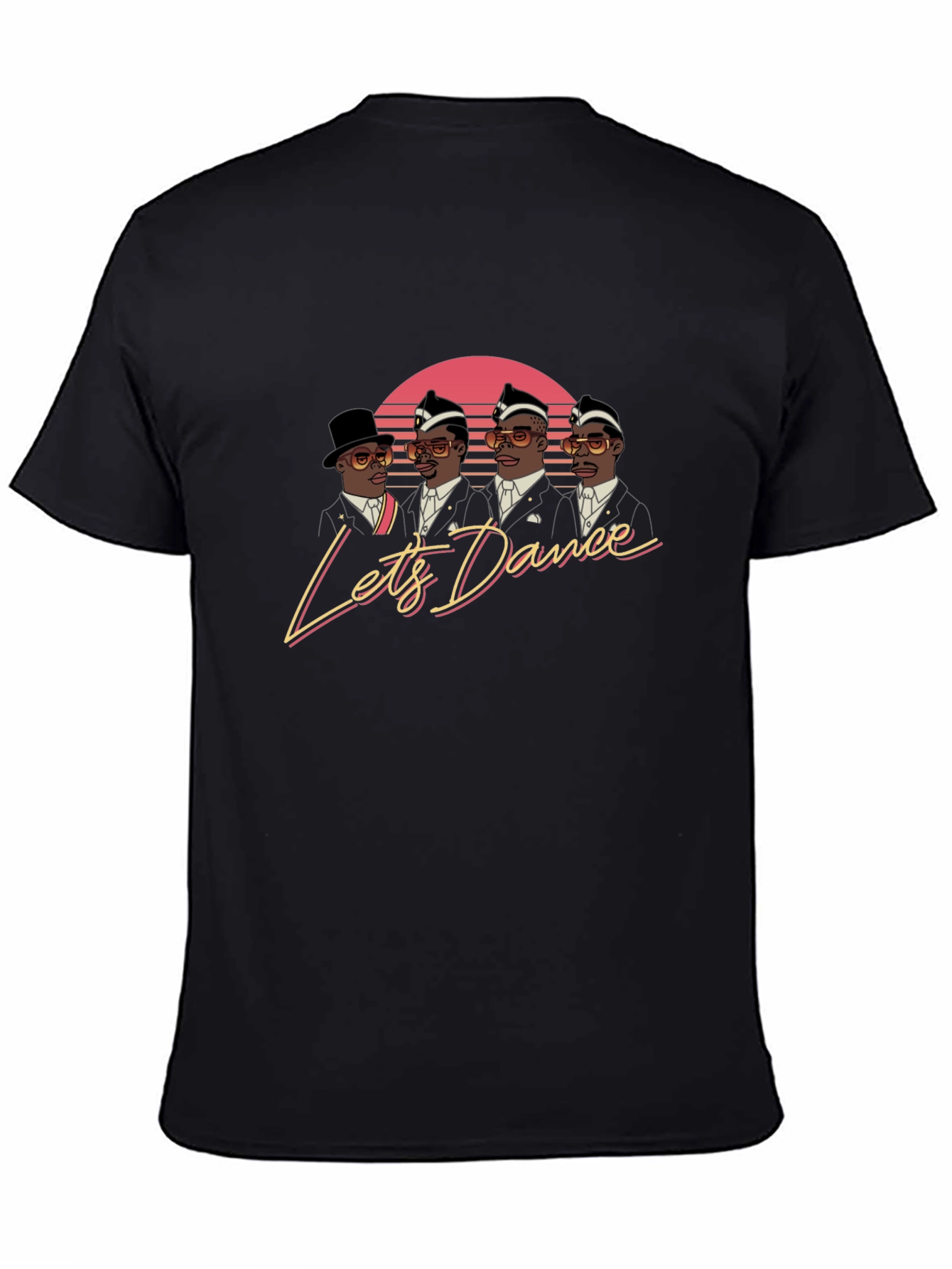 Black Let's Dance Coffin Dance T-Shirt view 4