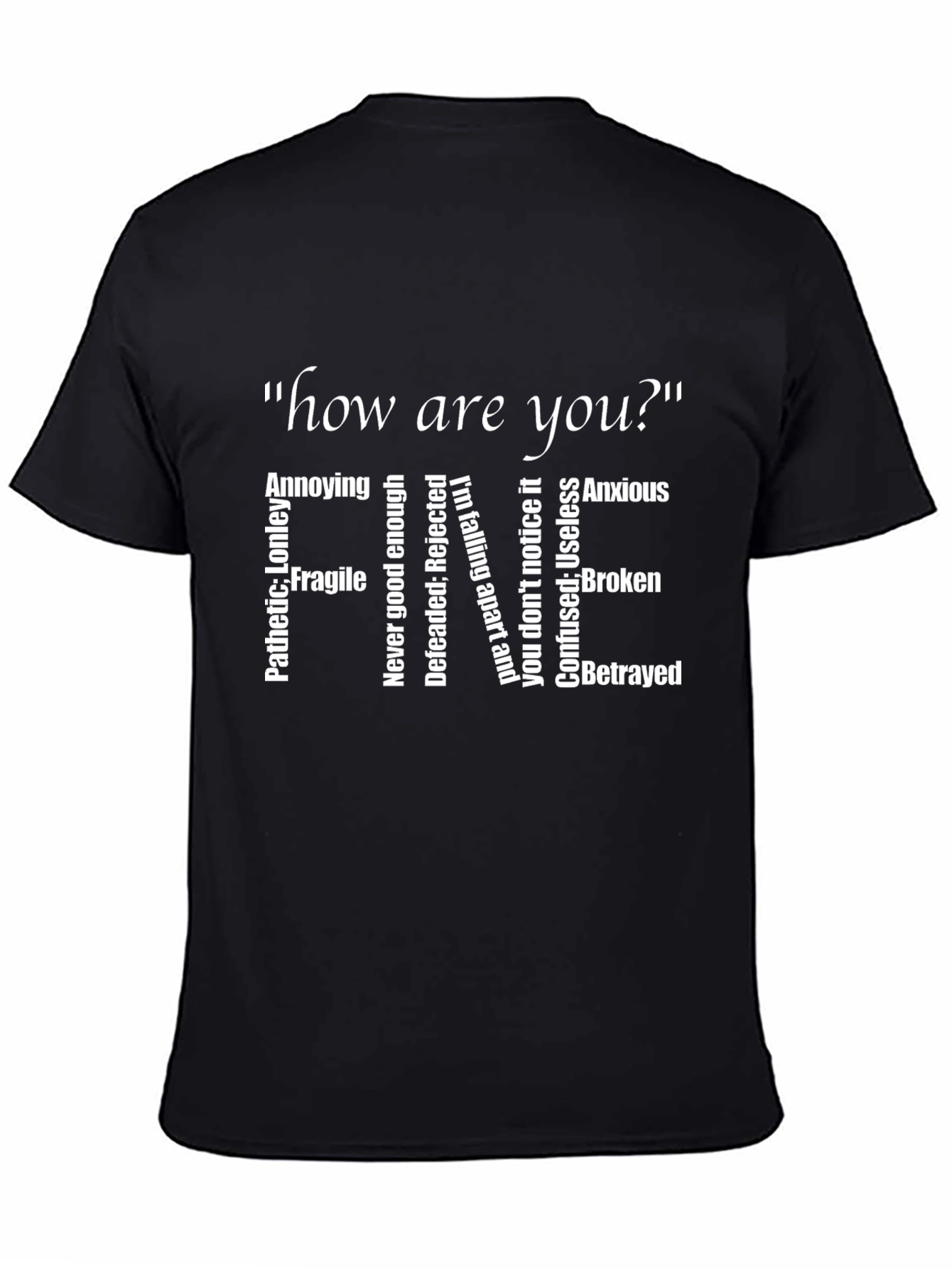 Emotional T-Shirt - "How are you?" FINE - 4