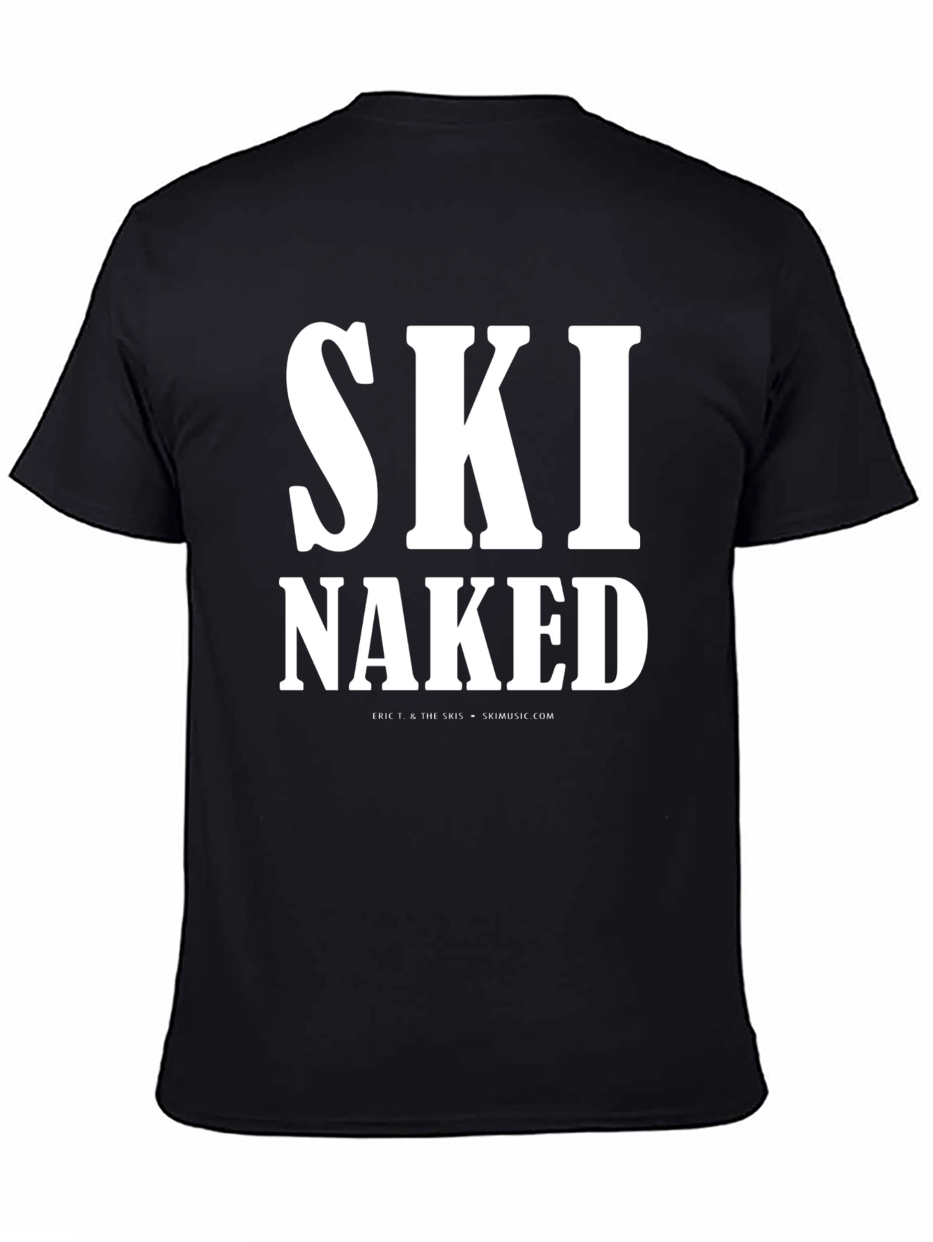 Black Ski Naked Graphic T-Shirt view 4