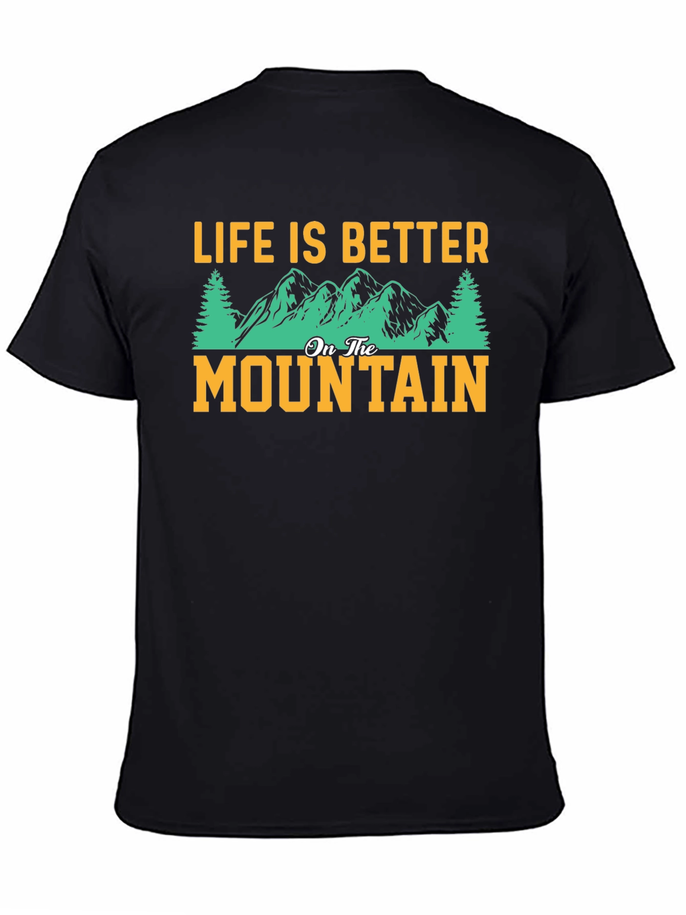 Black Life is Better on the Mountain Graphic Tee view 4