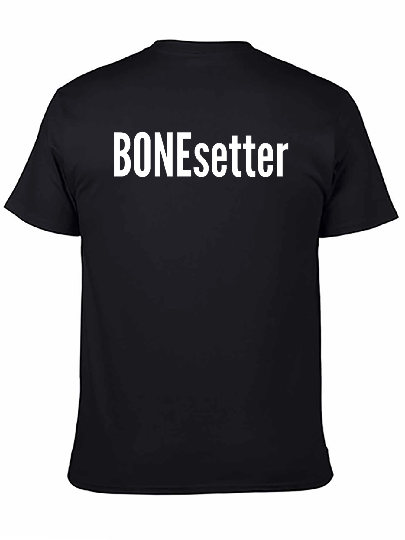Black BONESetter Graphic Tee - Bold Black T-Shirt view 4