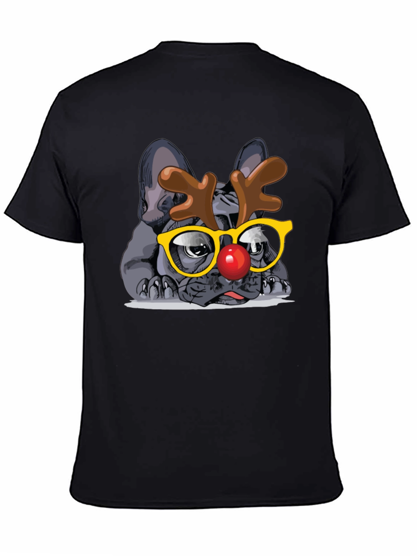 Black Dog Reindeer T-Shirt view 4