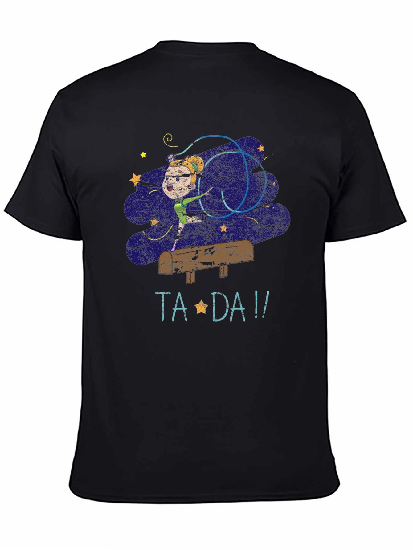 Black Ta Da! Gymnastics T-Shirt view 4
