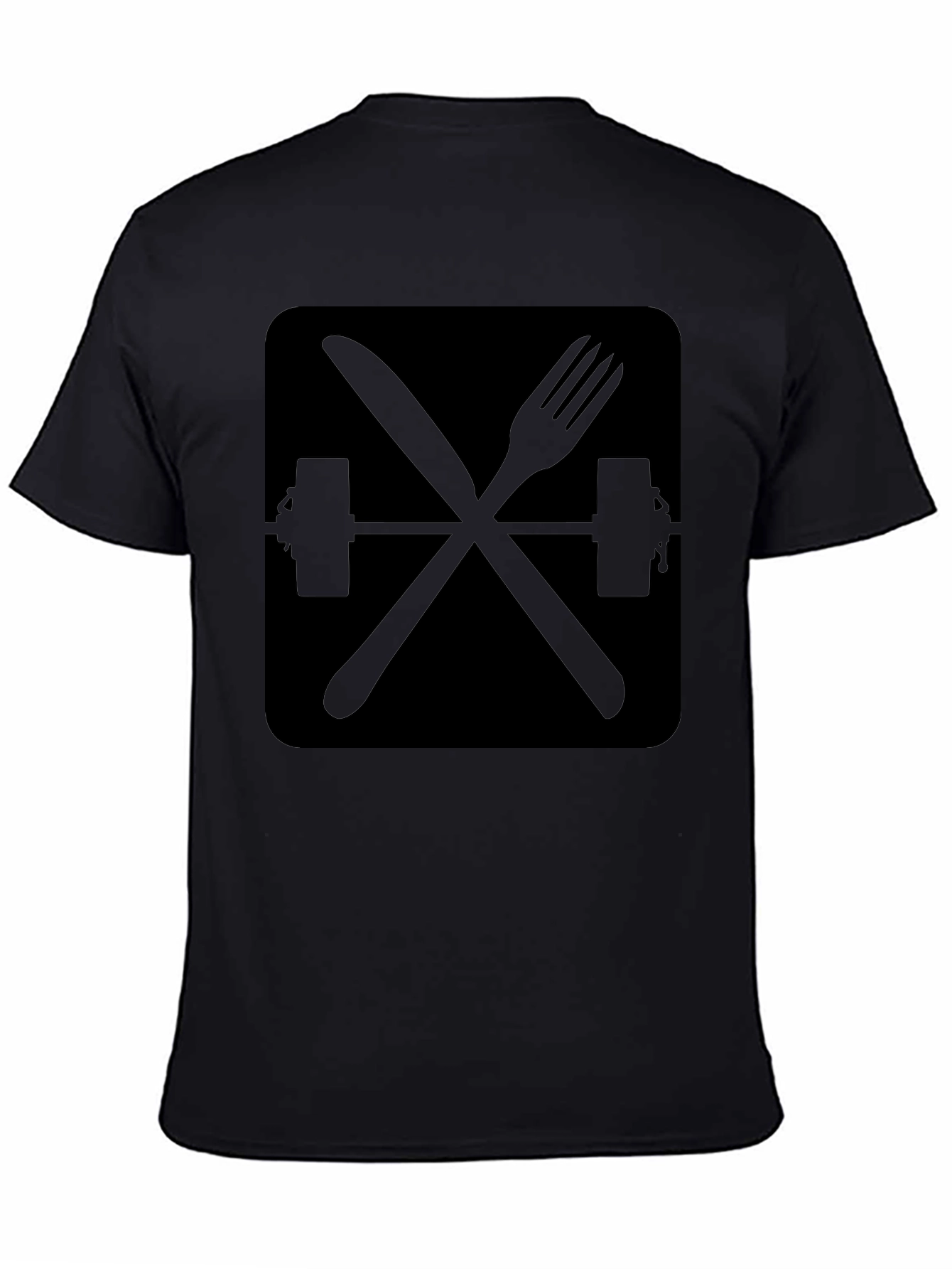 Black Eat Train Repeat Black Graphic Tee view 4